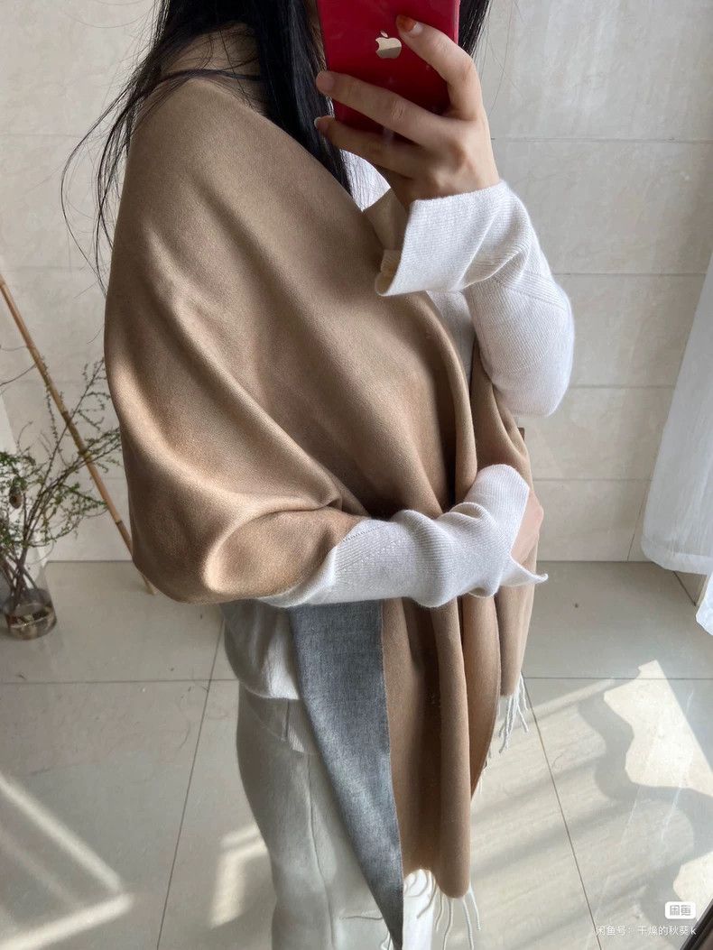 Loro Piana LORO PIANA Baby cashmere goat velvet scarf Size ONE SIZE - 6 Thumbnail