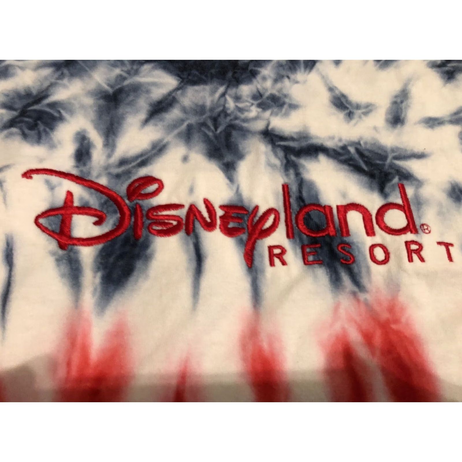 Disney Disneyland Resort Embroidered Tie-Dye Shirt M Men Crew Neck Short Sleeve Multicolor Cotton T-Shirt Hippie Rainbow Disney Theme Size US M / EU 48-50 / 2 - 2 Thumbnail