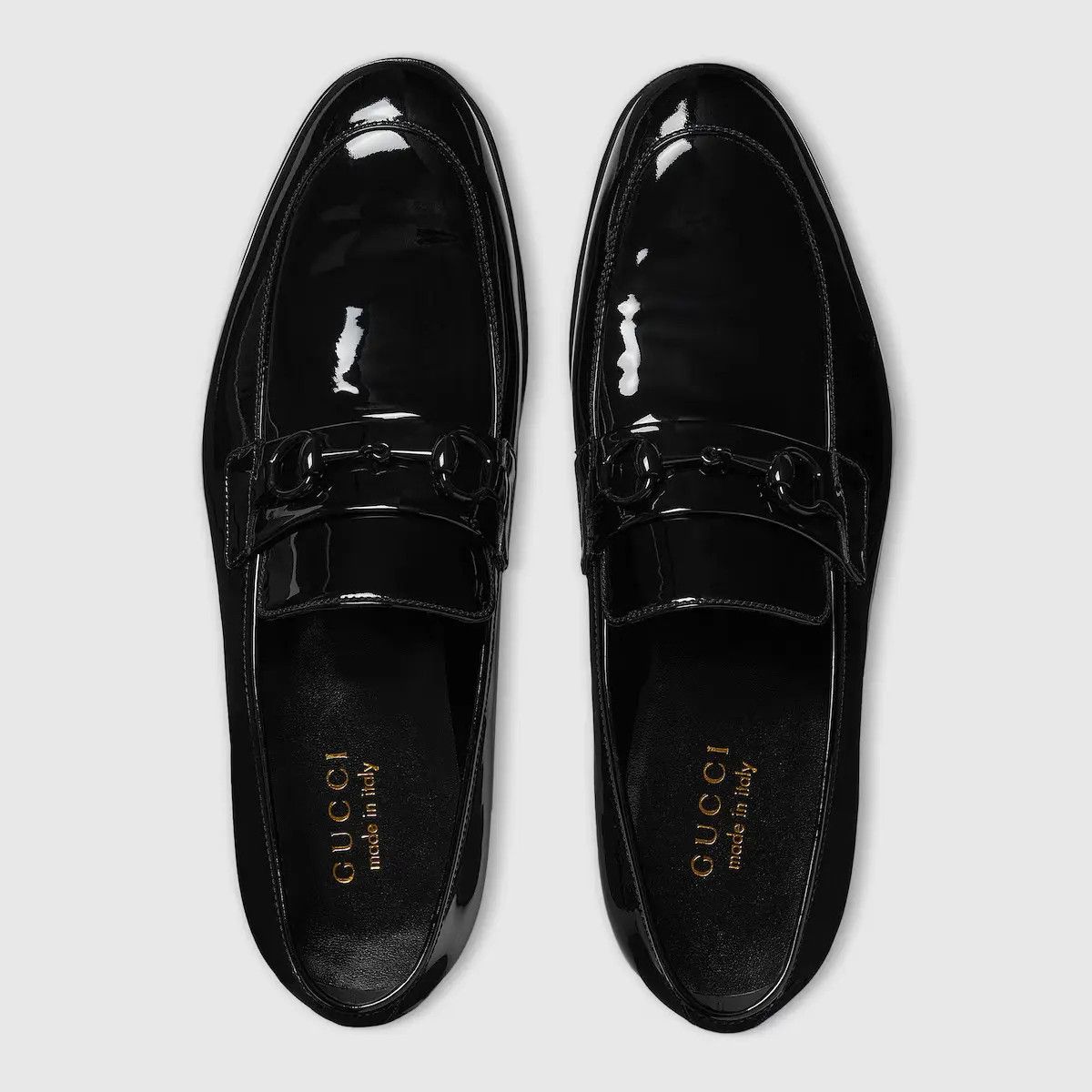 Gucci Gucci Ed Black Patent Leather Horsebit Loafer G 13 US 14 Size US 14 / EU 47 - 8 Thumbnail