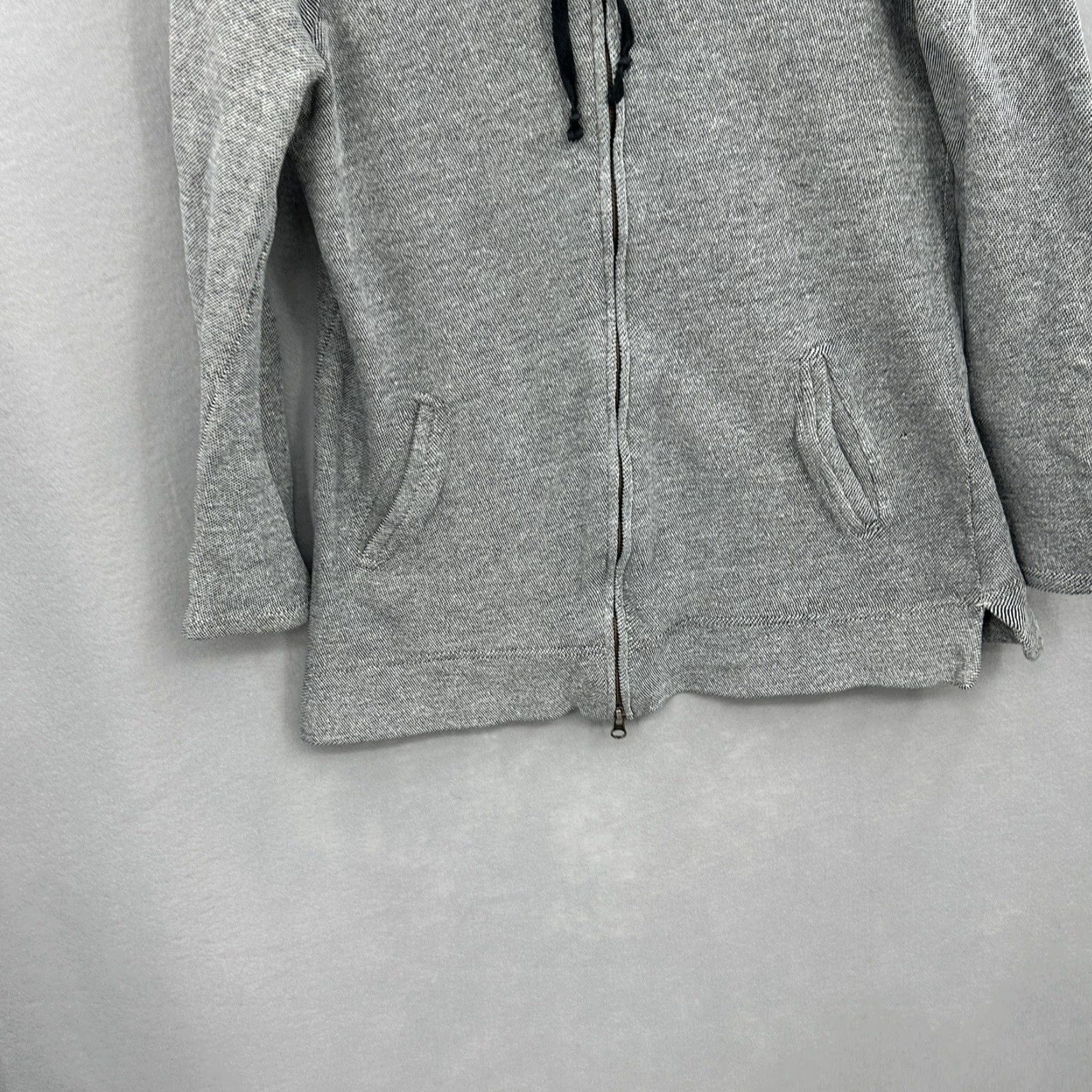 J. Jill J. Jill Hoodie Women XS Gray French Terry Full Zip Casual Womens Size XS / US 0-2 / IT 36-38 - 5 Thumbnail