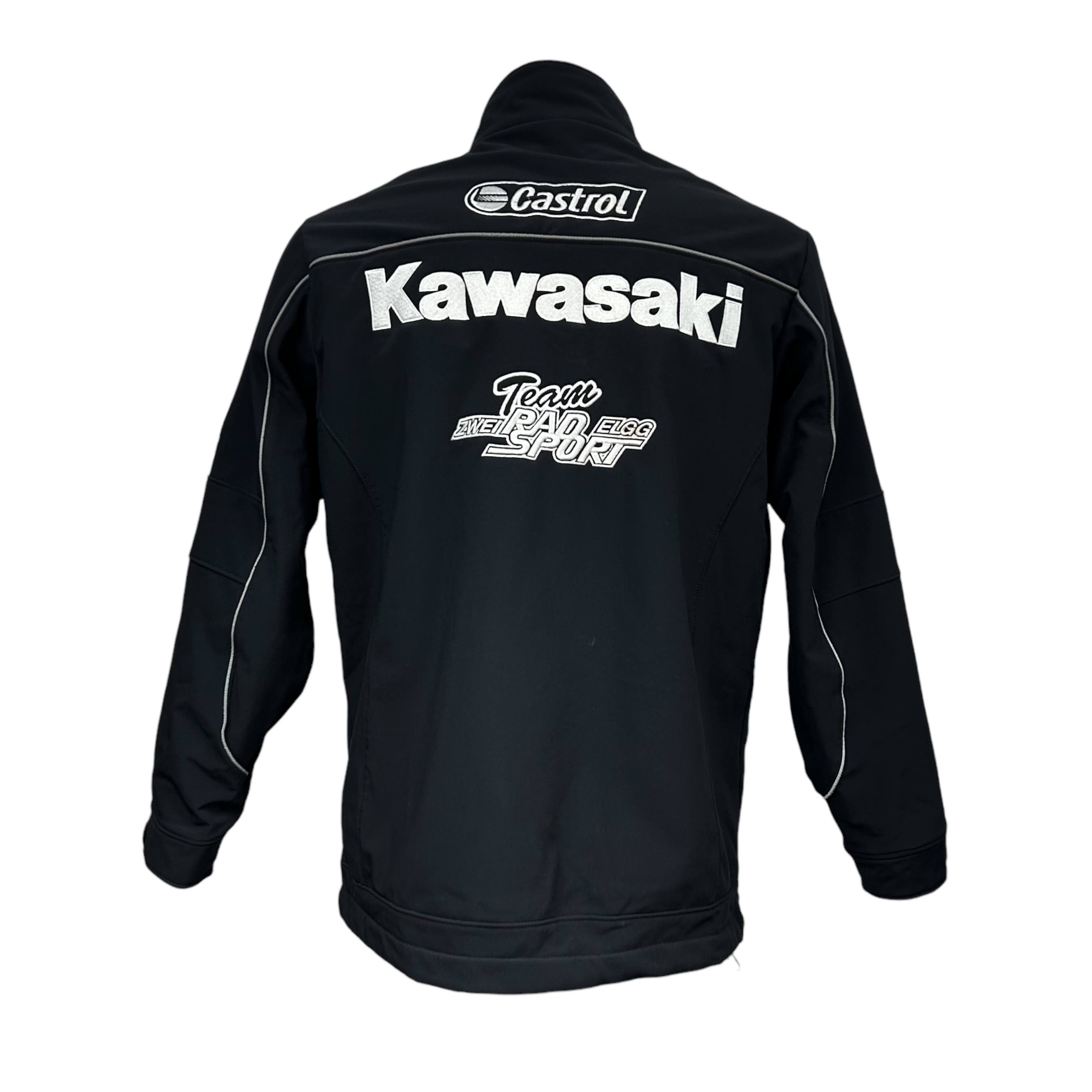 Vintage Castrol Kawasaki 2 in 1 Jacket Fleece Zip Embroidered XXS Size US XS / EU 42 / 0 - 2 Thumbnail