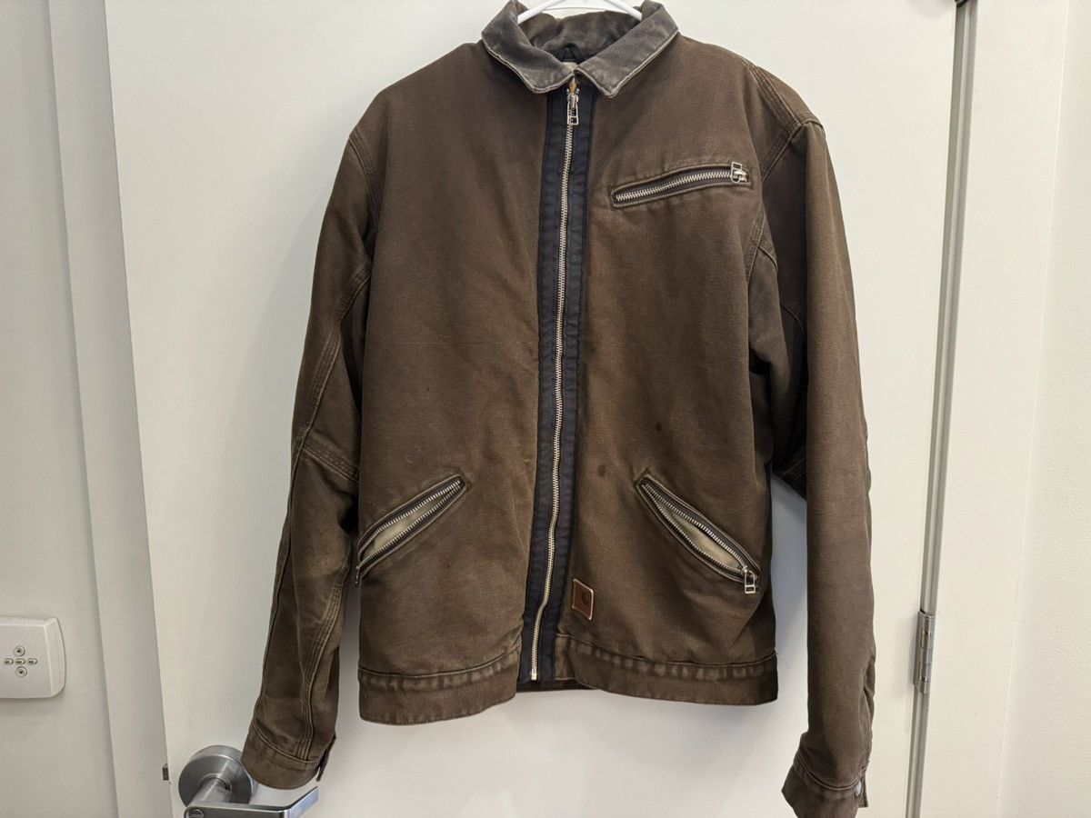 image of Carhartt Vintage Detroit Jacket in Brown, Men's (Size Medium)
