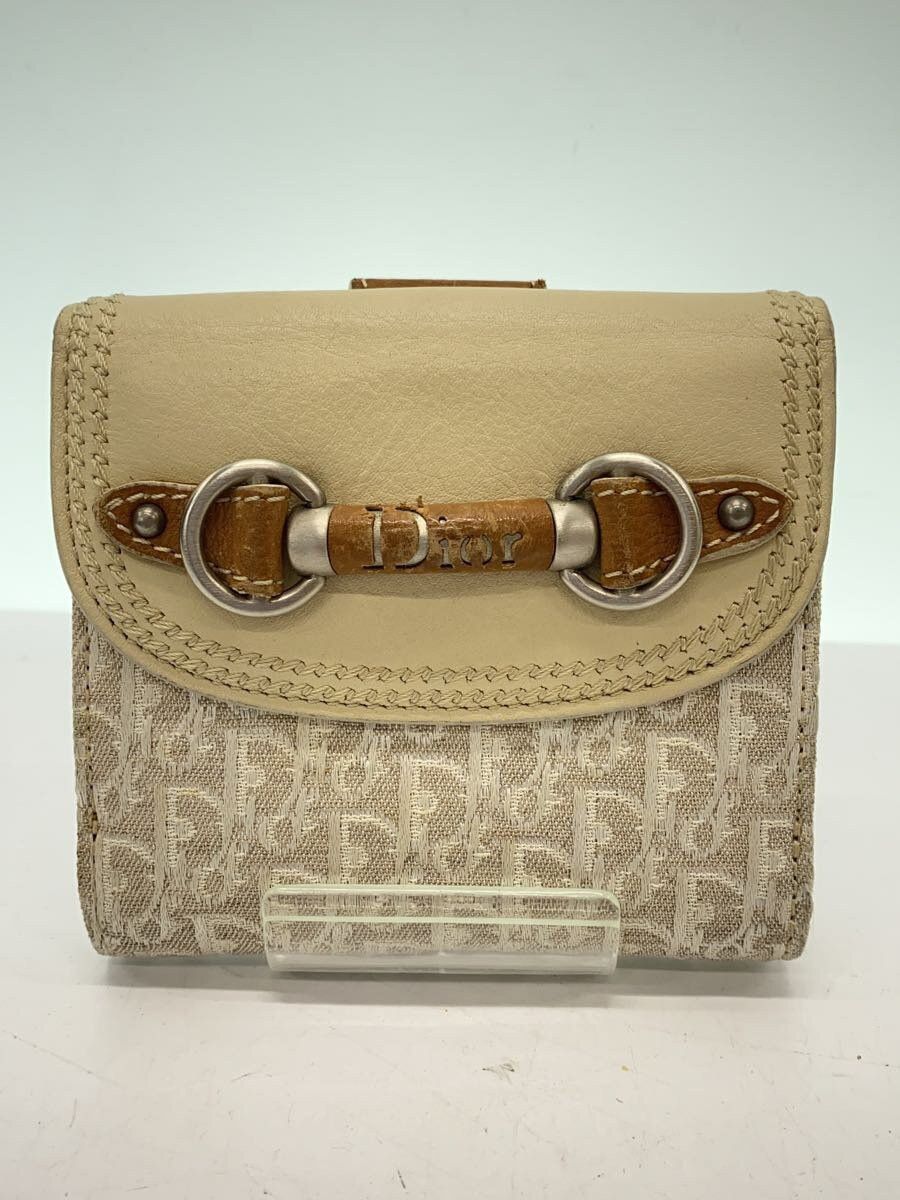 Dior Dior Bi-Fold Wallet Beige Size ONE SIZE - 2 Thumbnail