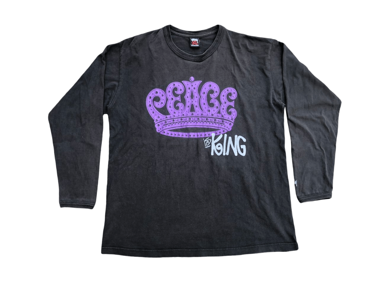 STUSSY ステューシー ロンT KING OF KINGS 黒 STUSSY ステューシー ロンT KING OF KINGS 黒