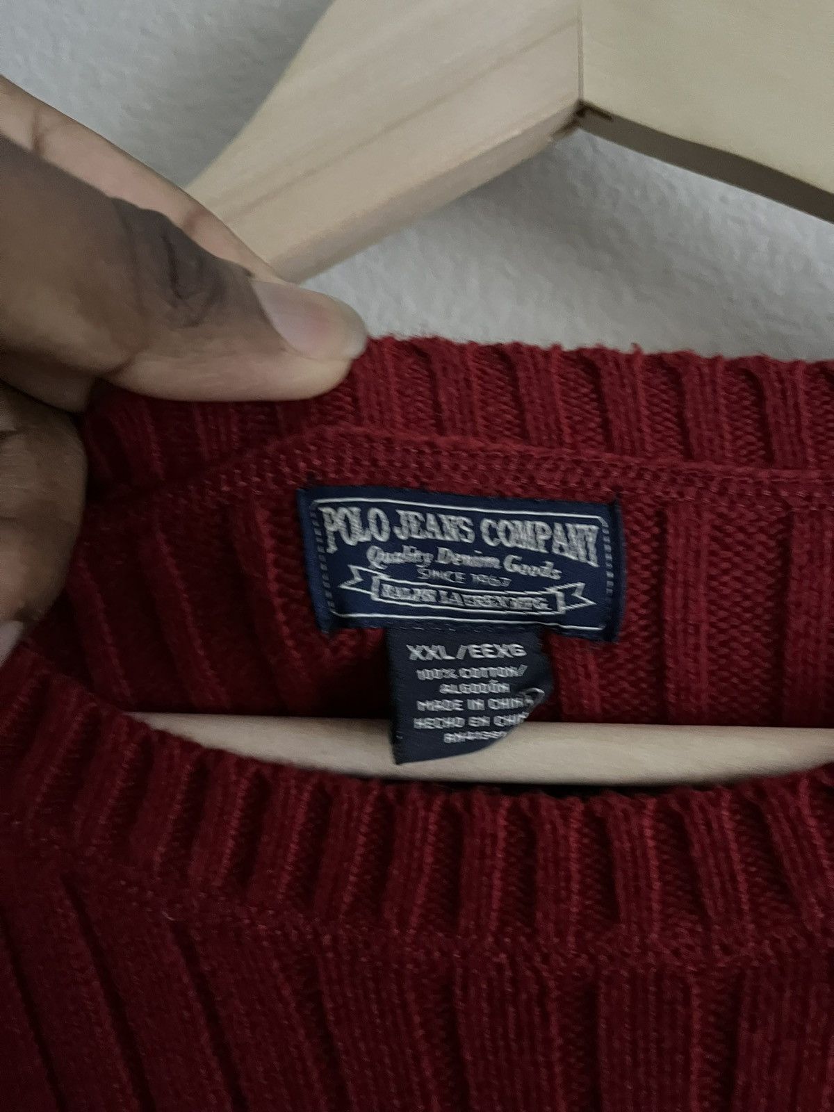 Polo Ralph Lauren Vintage Polo Jeans Sweater Size US XXL / EU 58 / 5 - 2 Thumbnail