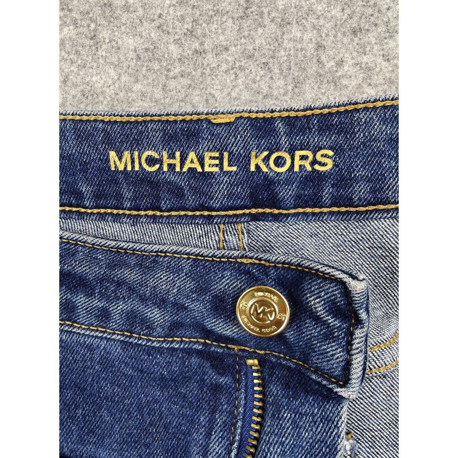 Michael Kors Michael Kors Jeans Womens 8 Blue Medium Wash High Rise Bootcut Stretch Denim Jeans Size 30" / US 8 / IT 44 - 4 Thumbnail