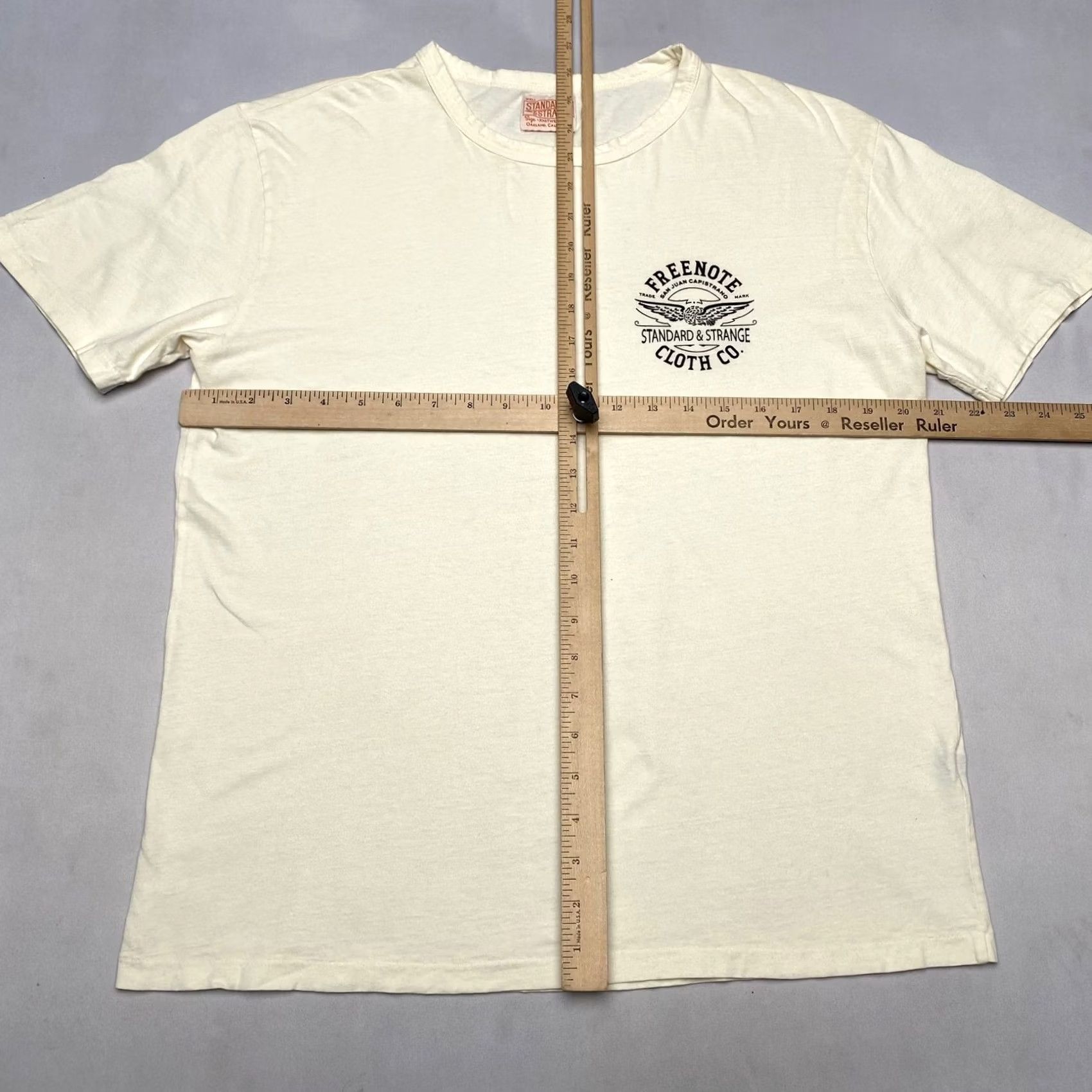 Vintage Standard & Strange Freenote Cloth Co Shirt Men's Large White Made in USA Short Sleeve Size US L / EU 52-54 / 3 - 5 Thumbnail