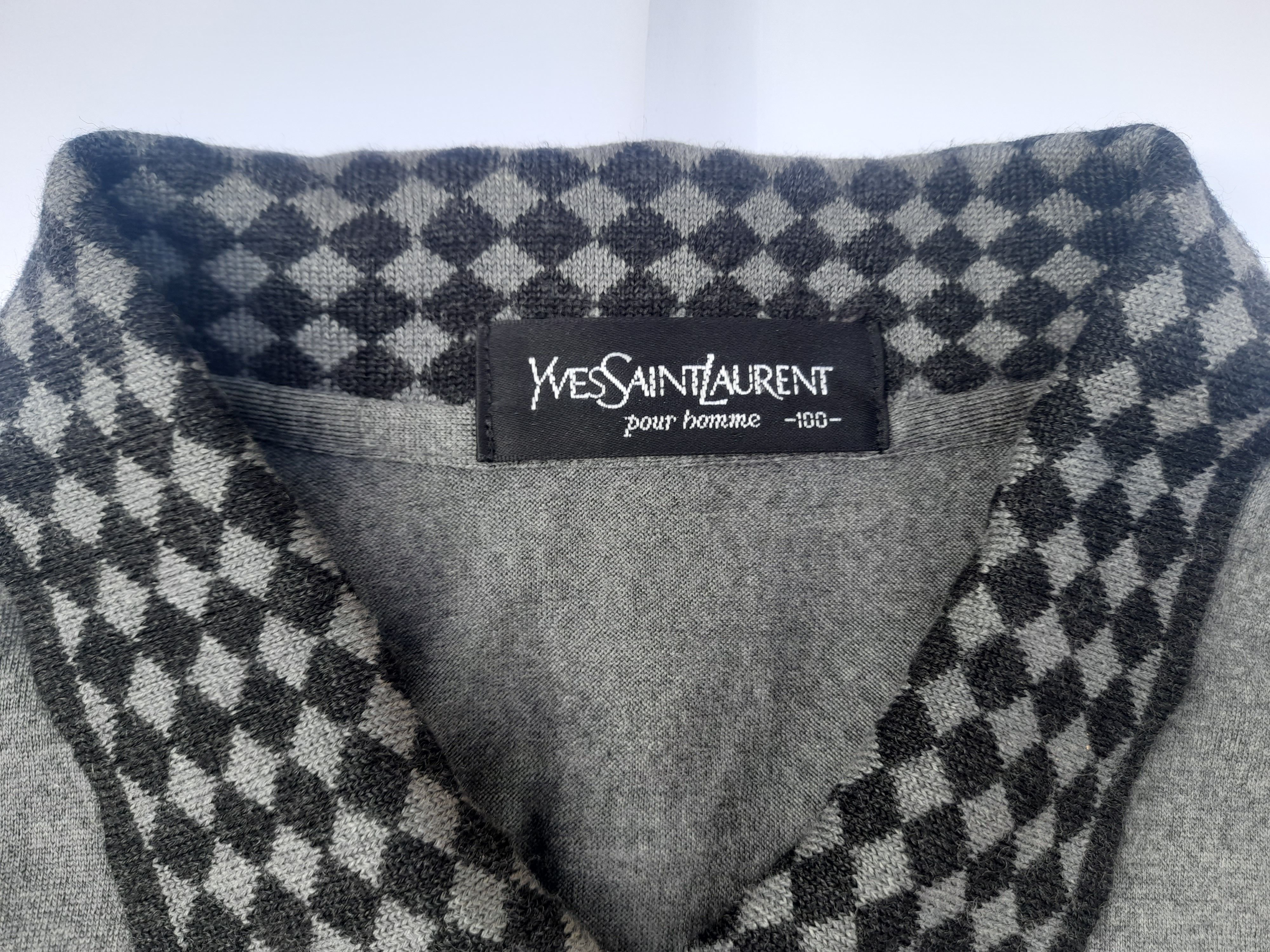 Yves Saint Laurent Yves saint laurent long sleeve polo shirt Size US XL / EU 56 / 4 - 5 Thumbnail
