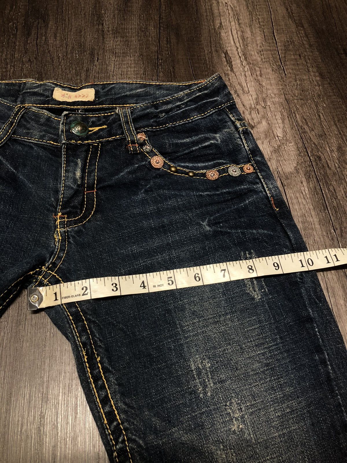 Japanese Brand × REEF Vintage Reef Flare Distressed Jeans (unisex) Size 29" - 23 Thumbnail