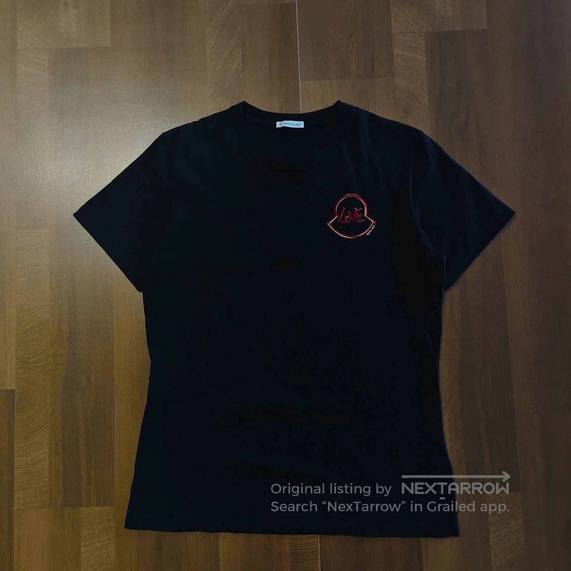 Moncler Moncler Black Print Short Sleeve T-shirt. Size US S / EU 44-46 / 1 - 1 Thumbnail