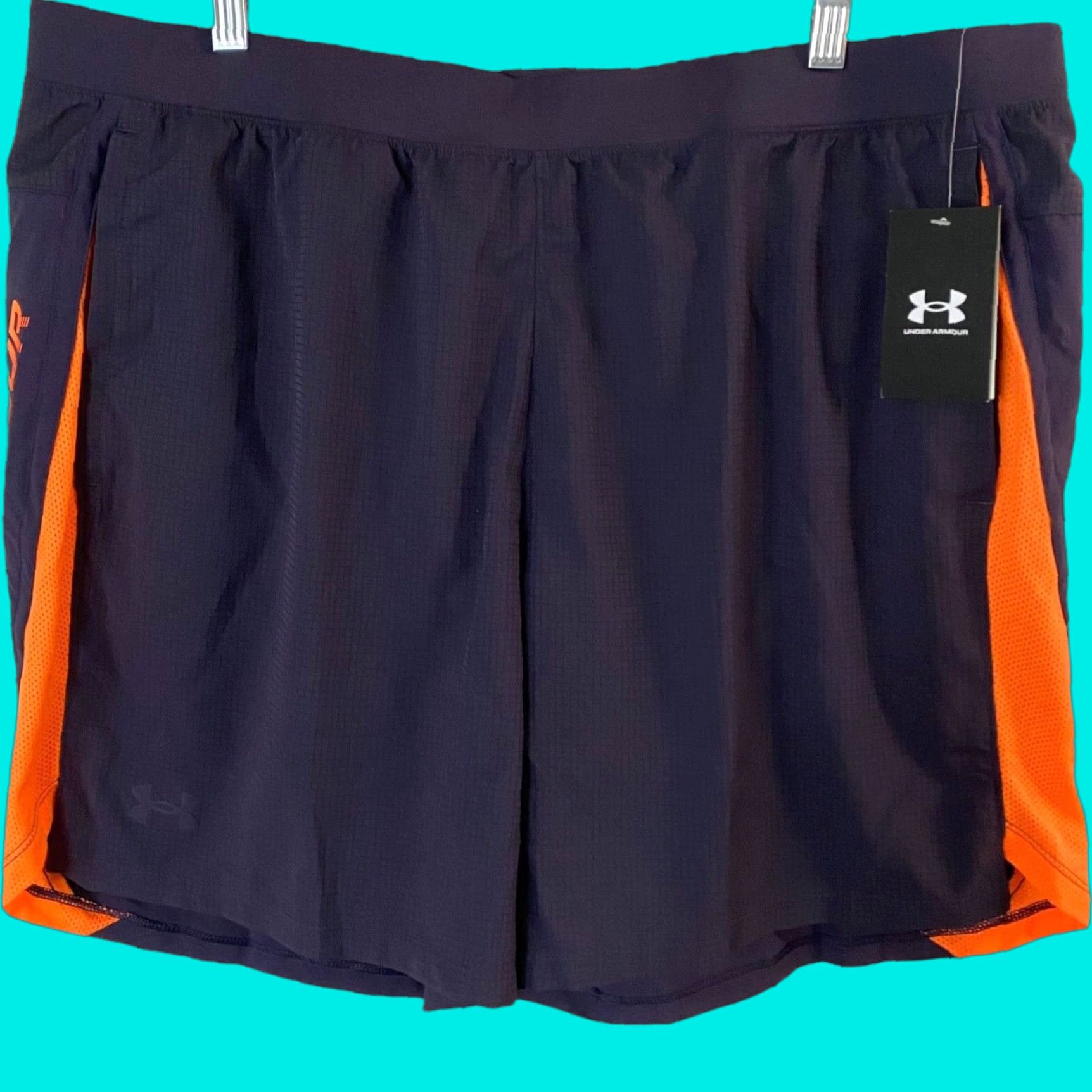 Under Armour VINTAGE Under Armour Launch 7'' Lined Running Shorts Blue Men’s XXL Athletic Stretch New Size US 39 - 1 Thumbnail