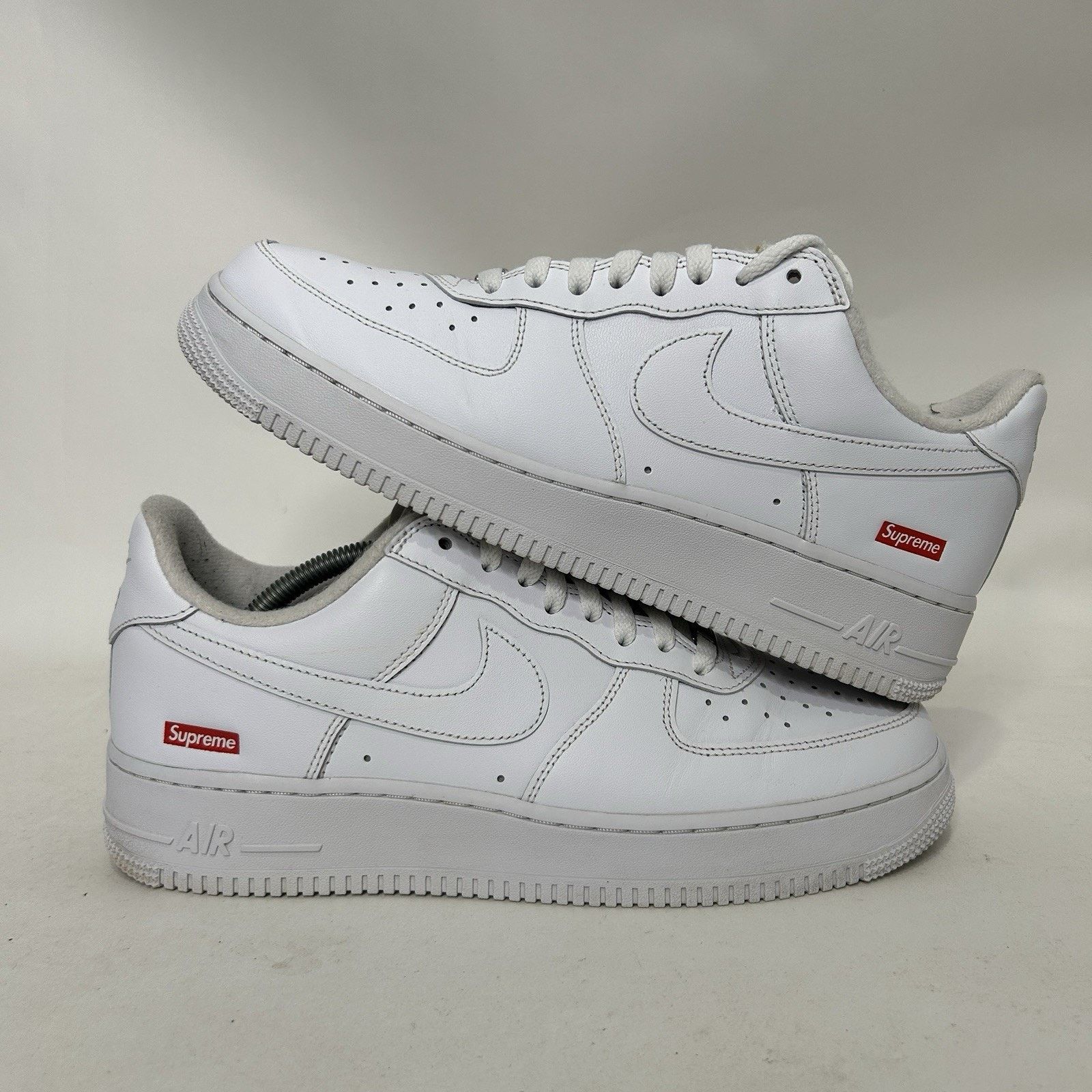 Nike Nike Supreme x Air Force 1 Low Box Logo - “White” CU9225-100 Size US 10 / EU 43 - 1 Thumbnail