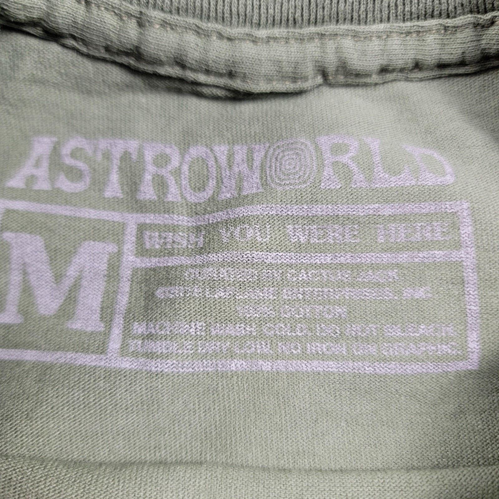 Travis Scott Astroworld Tee Unisex Size M Green Travis Scott Festival 940 Size US M / EU 48-50 / 2 - 3 Thumbnail
