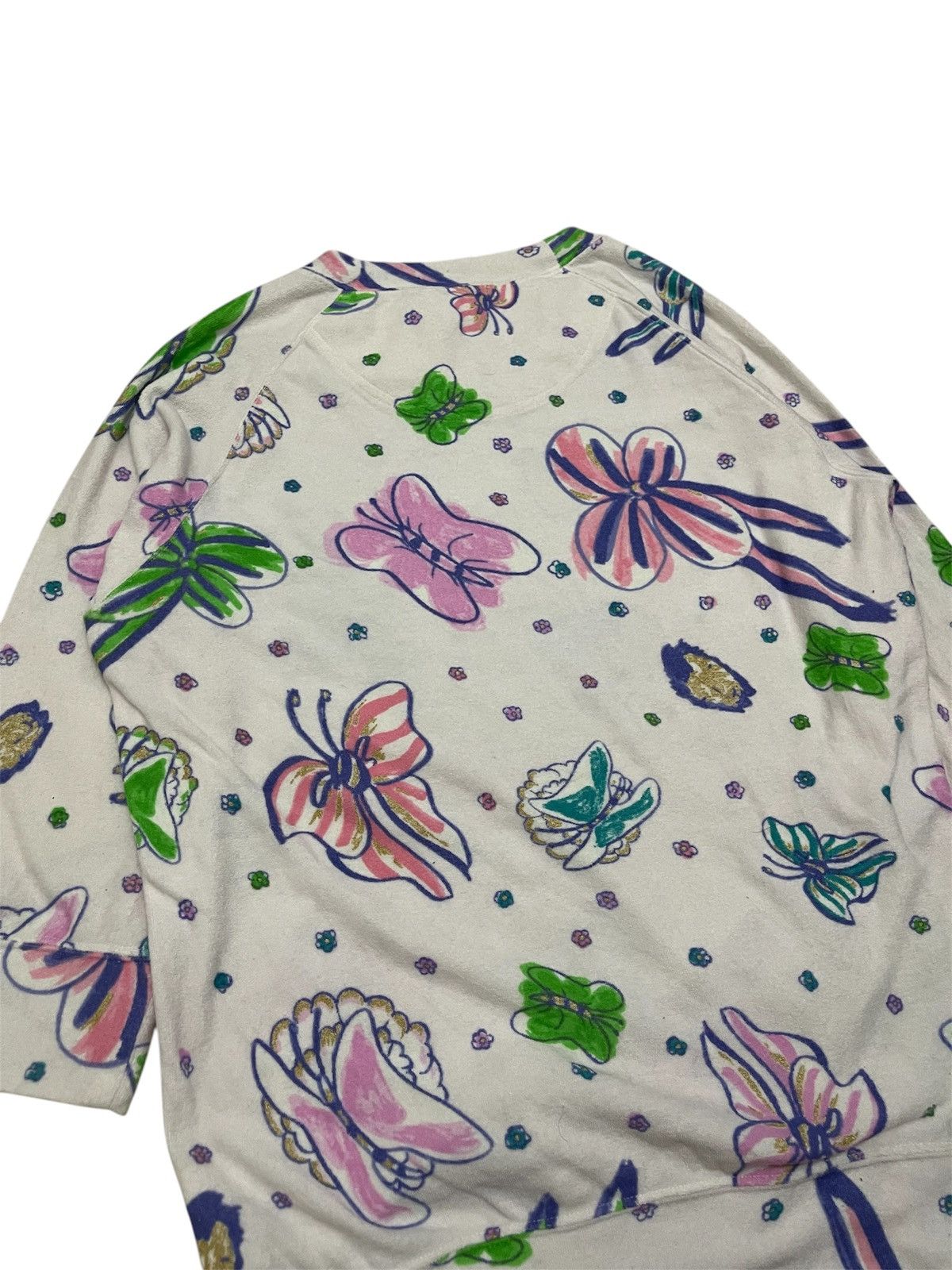 Issey Miyake Tsumori Chisato Sleep Butterfly Sketch Art Crewneck Size M / US 6-8 / IT 42-44 - 4 Thumbnail