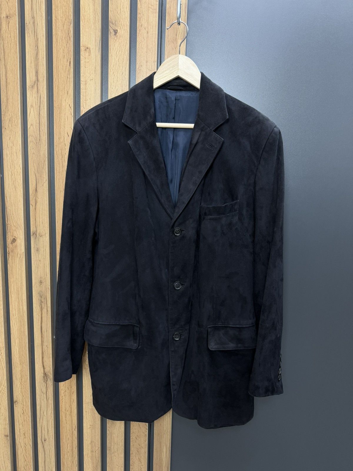 Mandelli Enrico Mandelli Suede Leather Blazer Jacket Size 48 Size US M / EU 48-50 / 2 - 1 Thumbnail