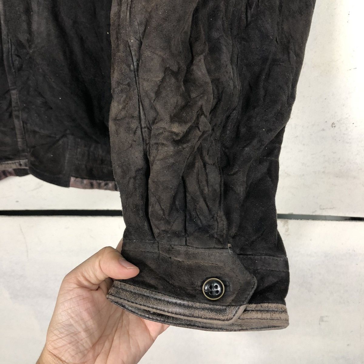 Japanese Brand 🔥VINTAGE BIKER LEATHER JACKET BLANKET VARIE ISSEY MIYAKE Size US L / EU 52-54 / 3 - 17 Thumbnail