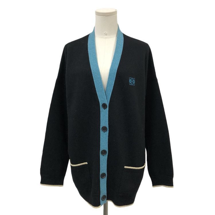 Loewe Loewe Embroidered Logo Cardigan Black Size S Size US S / EU 44-46 / 1 - 1 Thumbnail