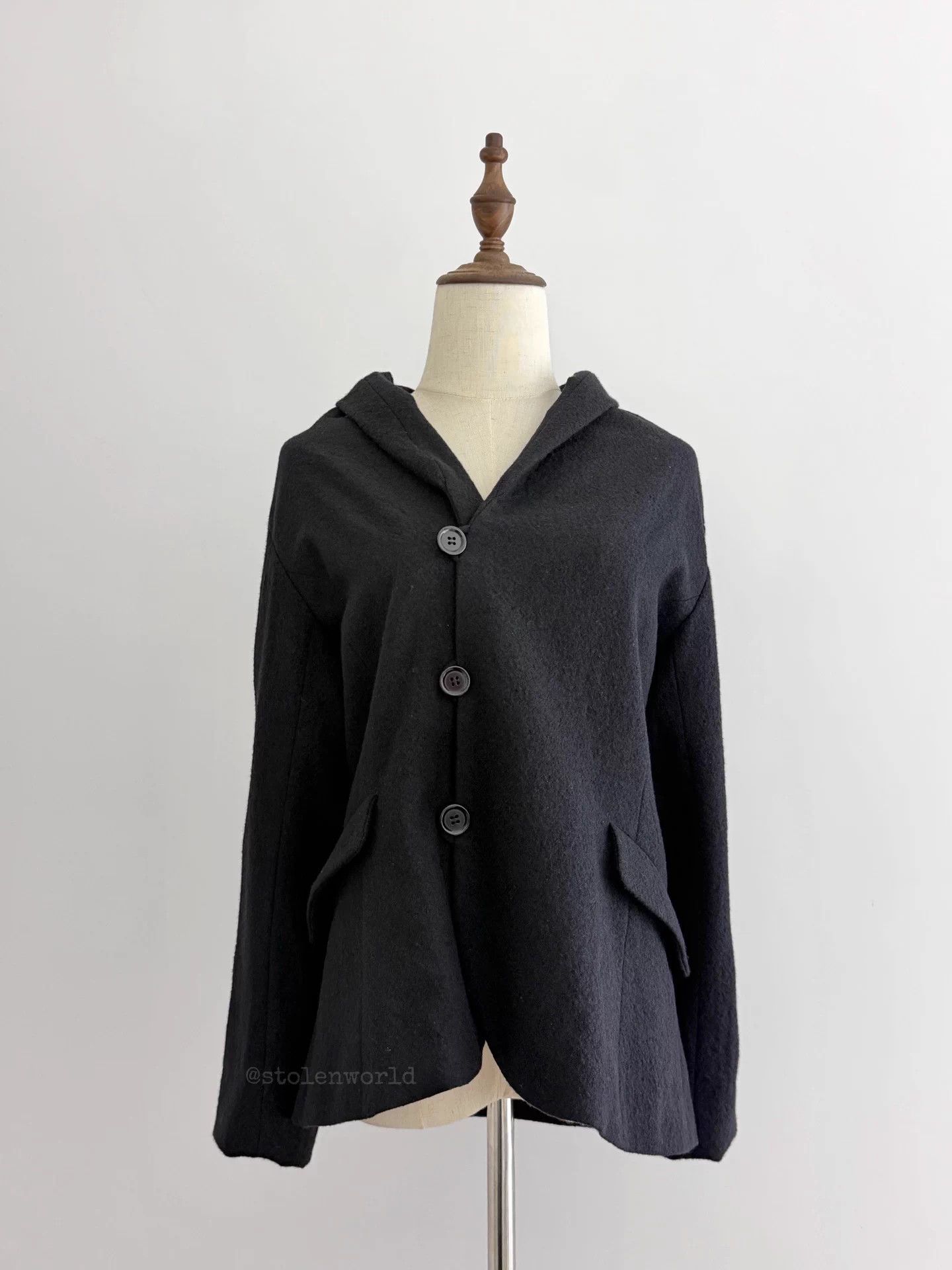 Issey Miyake Issey Miyake Plantation Side Placket Wool Jacket Size M / US 6-8 / IT 42-44 - 3 Thumbnail