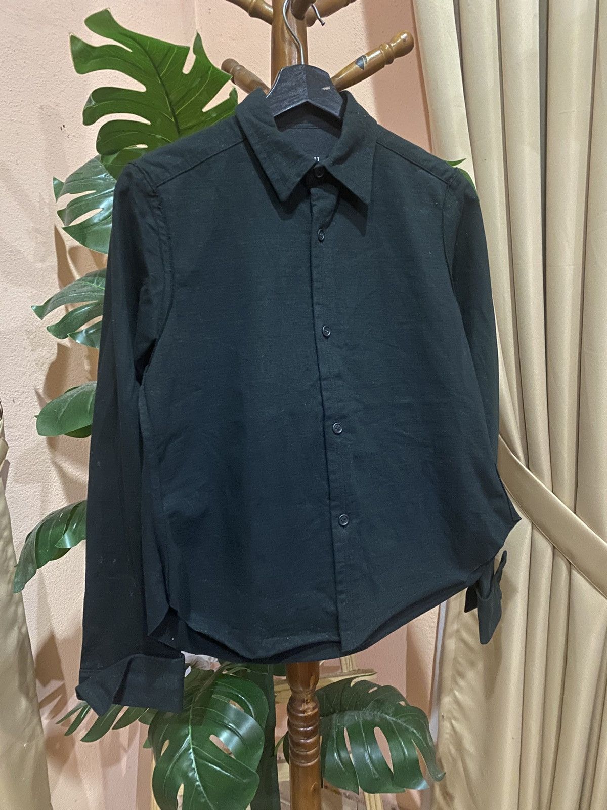 Y's Vintage Y’s bis LIMI Black Shirt - Japanese Designer Wear Size US S / EU 44-46 / 1 - 5 Thumbnail