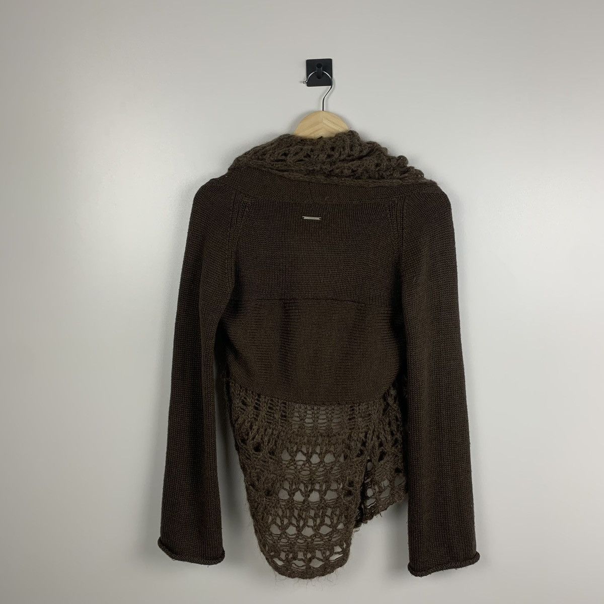 Trussardi Trussardi Jeans Brown Acrylic Wool Cardigan Size M Y2K Size M / US 6-8 / IT 42-44 - 13 Thumbnail