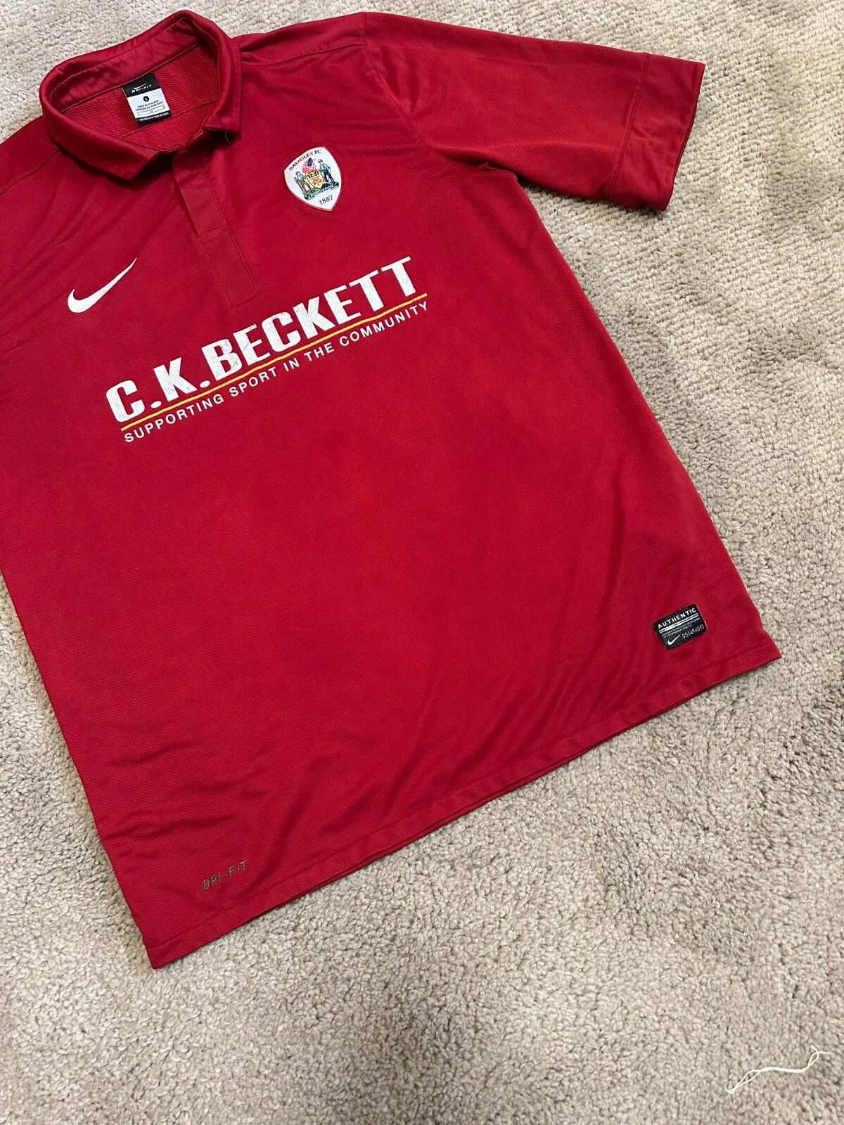 Nike Nike Barnsley 2011/2012 Home Football Shirt Jersey Mens Sz L Size US L / EU 52-54 / 3 - 2 Thumbnail