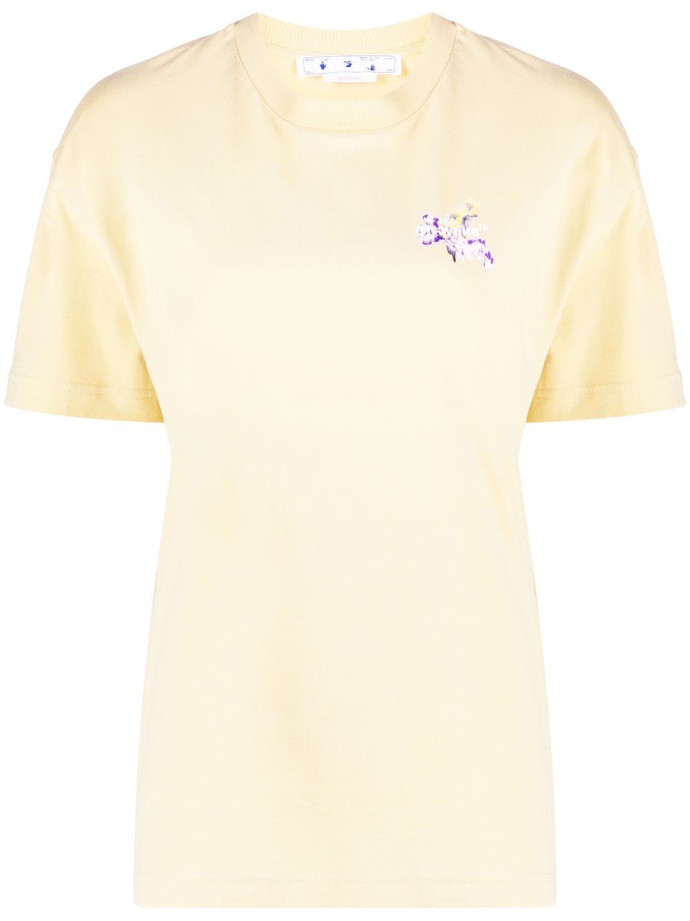 Off-White o1gr1nt1124 Embroidered Flower Arrow Casual T-Shirt Size XS / US 0-2 / IT 36-38 - 1 Thumbnail