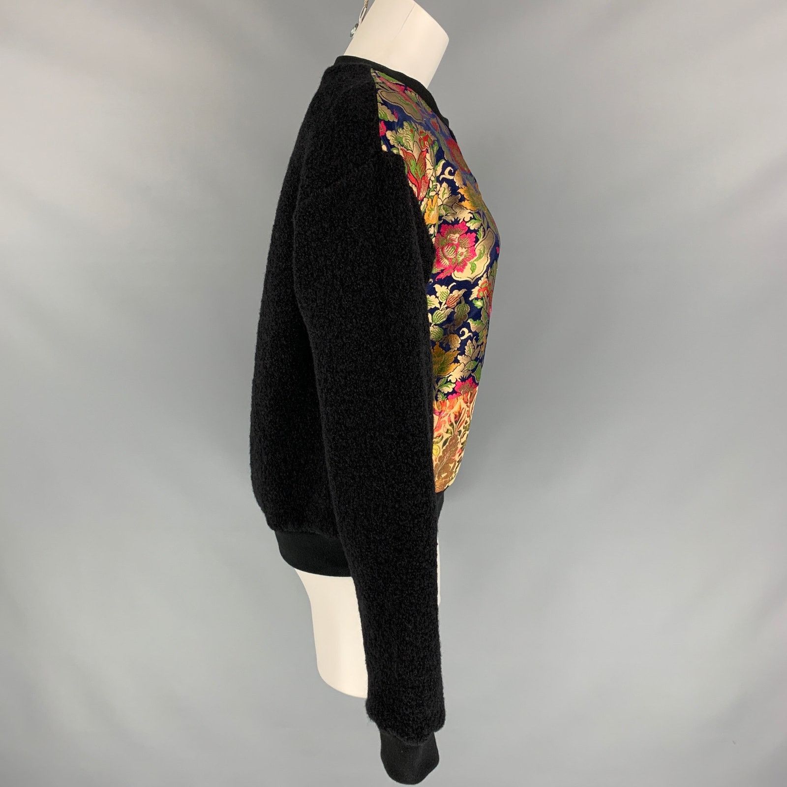 Prabal Gurung XS Multi-Color Patchwork Wool / Cotton Pullover Size XS / US 0-2 / IT 36-38 - 3 Thumbnail