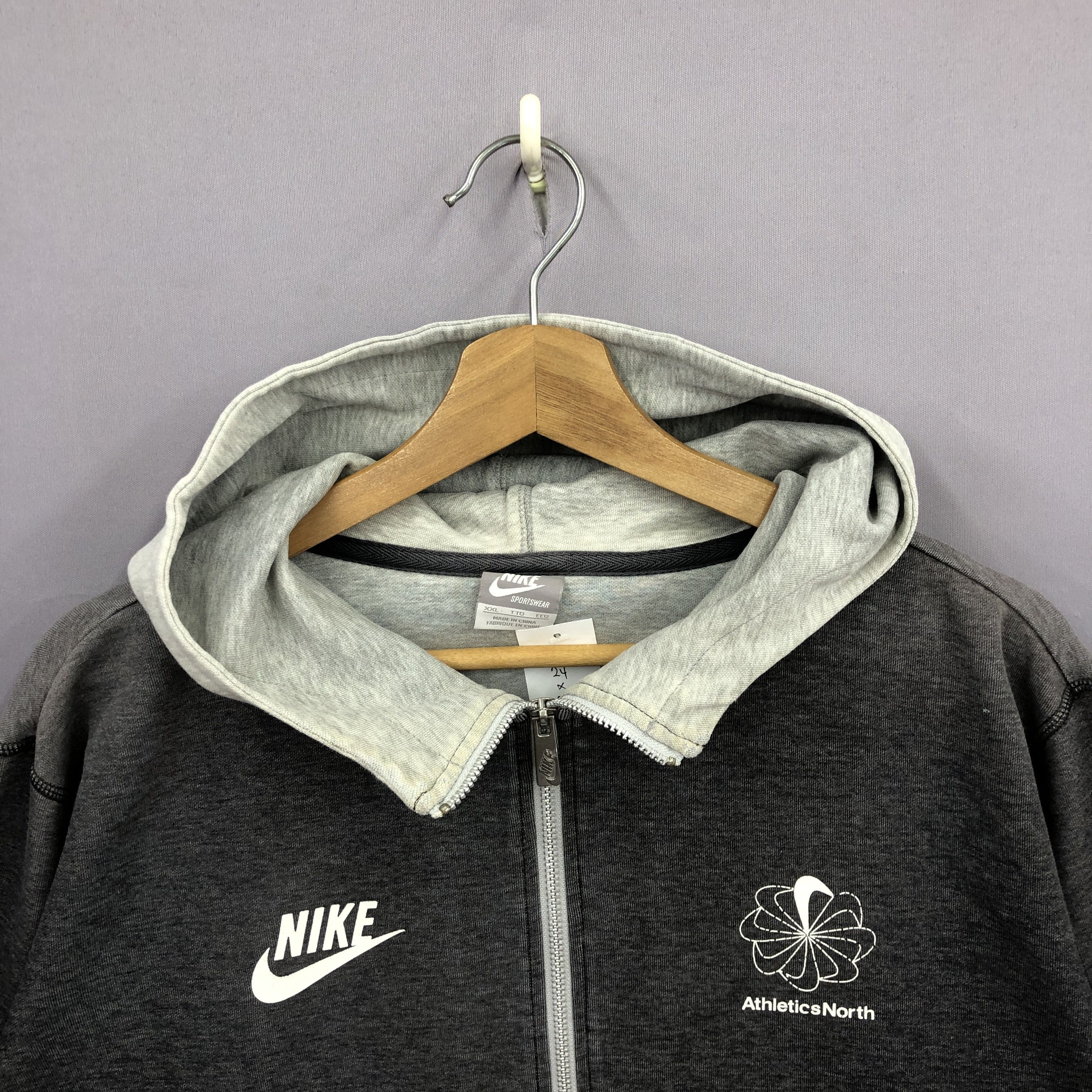 Nike Vintage Nike Pinswheel Hoodie Sweatshirt Nike Swoosh Sweater Size US XL / EU 56 / 4 - 4 Thumbnail