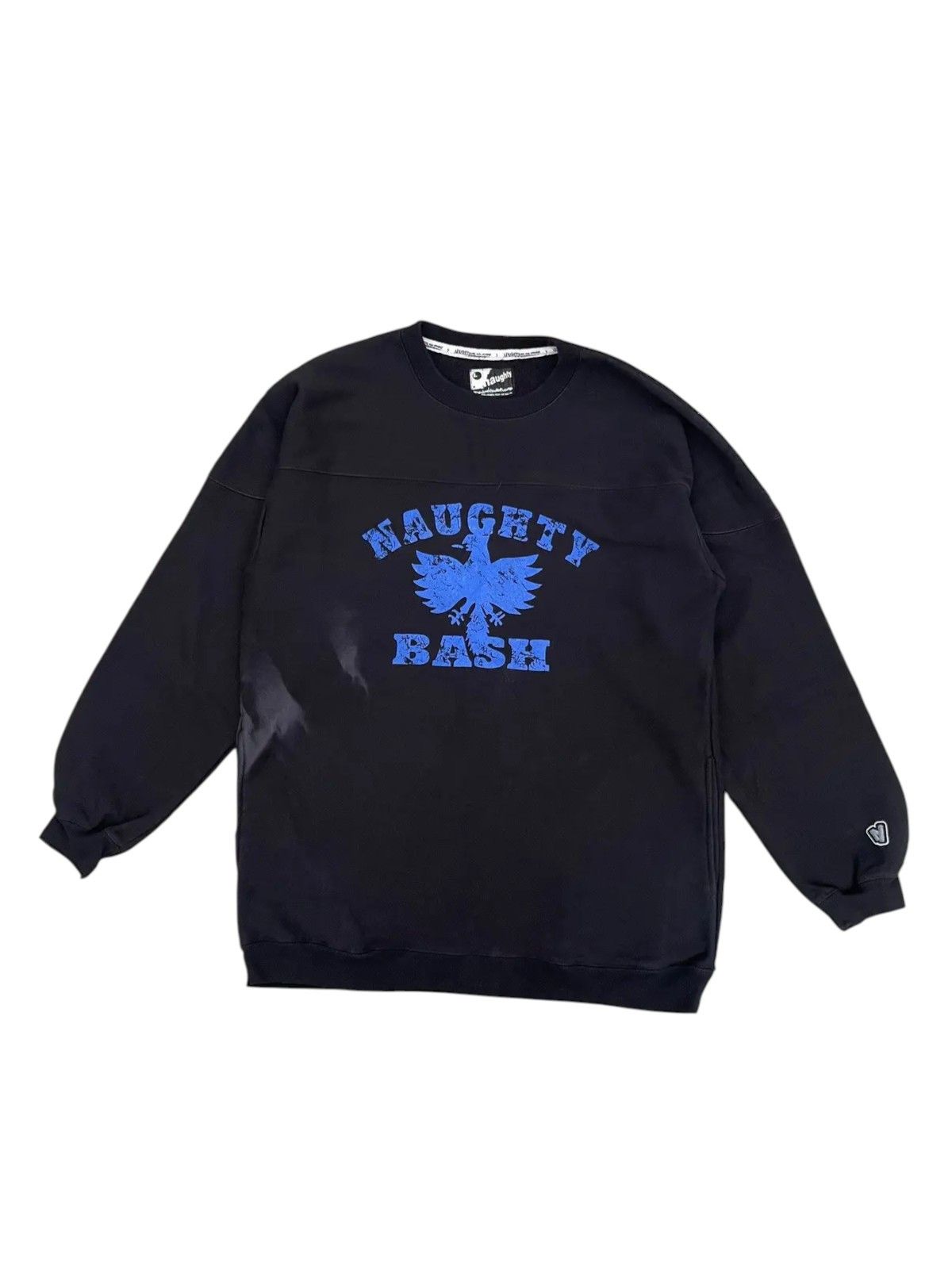 Vintage Naughty Bash "Blue Bird" Skateboarding Graphic Sweatshirt Size US L / EU 52-54 / 3 - 1 Thumbnail
