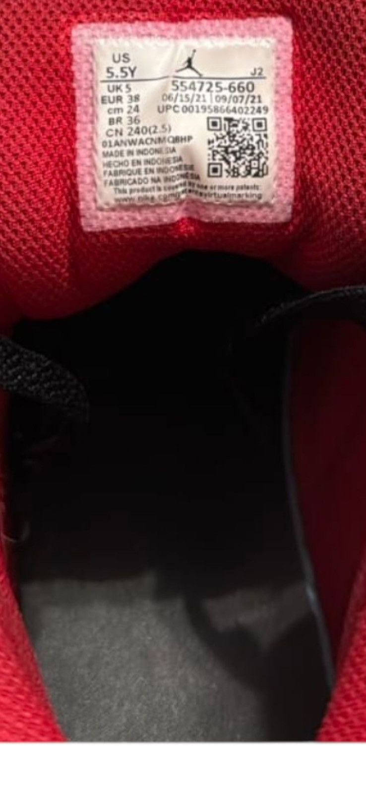Nike Nike Air Jordan Style High-Top Sneakers Size: 5.5Y Women’s 7 Size US 5.5 / EU 38 - 9 Thumbnail