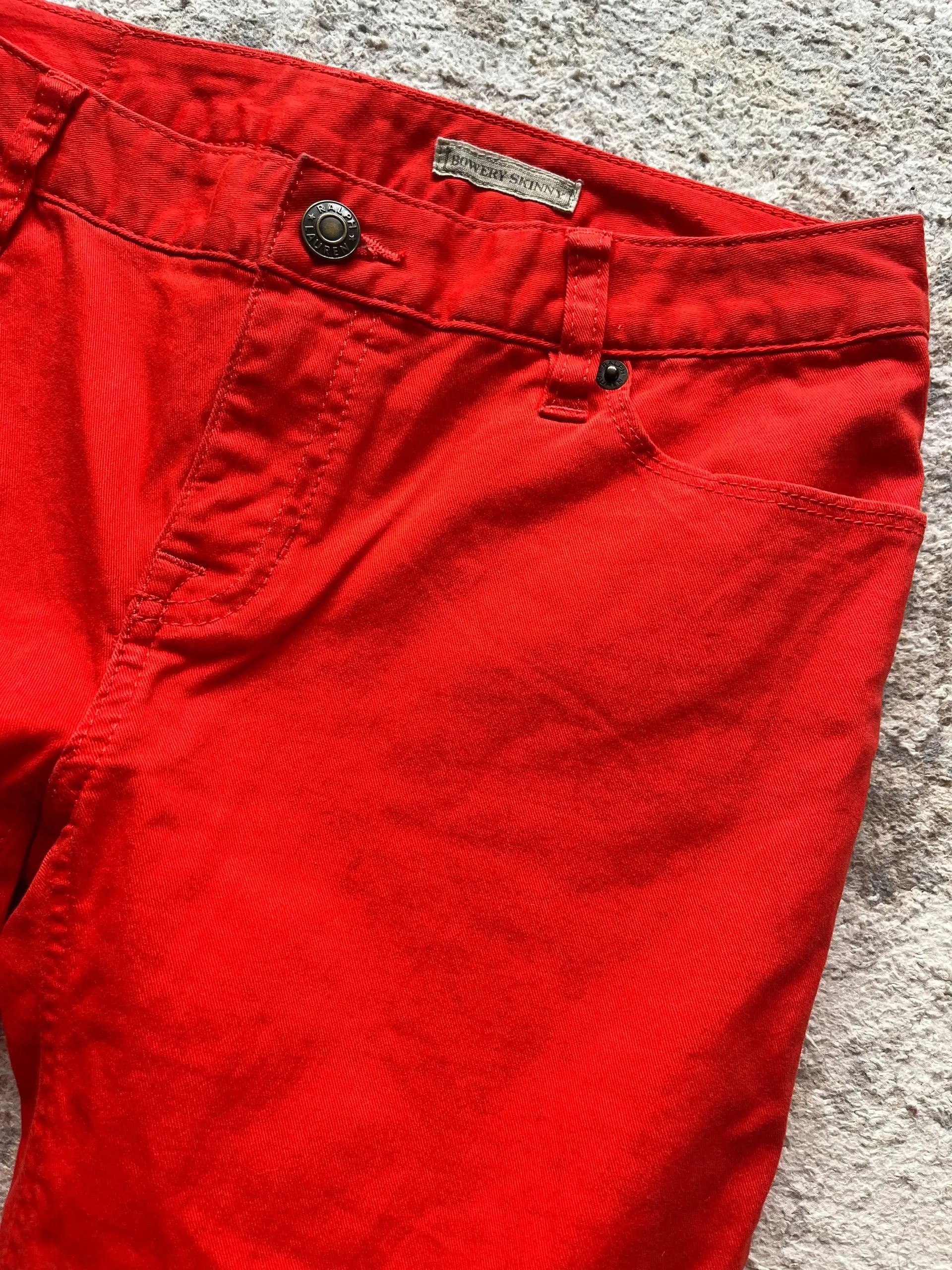 Polo Ralph Lauren Polo Ralph Lauren Bowery Skinny Sz 16 / XS Red Jeans Size 24" / US 00 / IT 34 - 11 Thumbnail