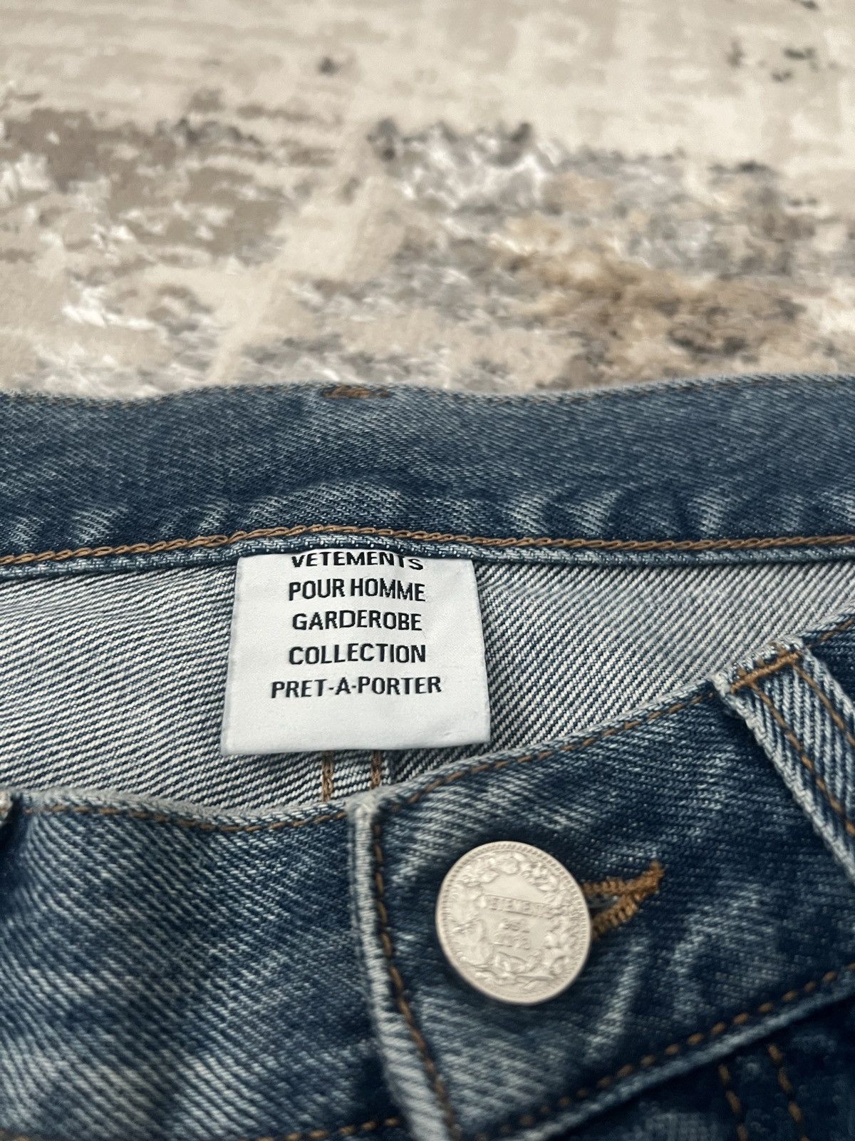 Vetements Vetements Censored Embroided Jean FW20 Size US 30 / EU 46 - 6 Thumbnail