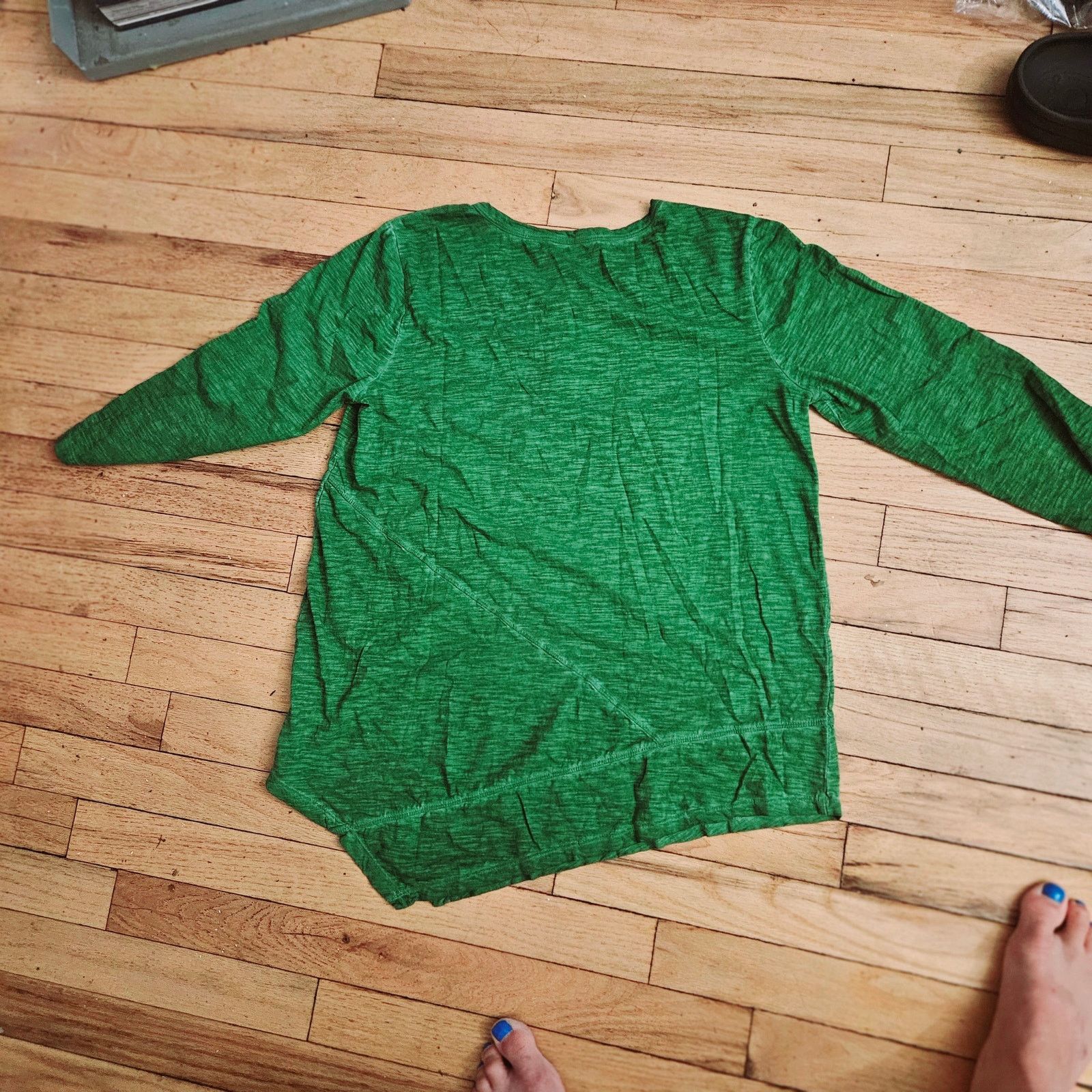 Logo 7 LOGO Lori Goldstein Green 3/4 Sleeve Top Size S Size S / US 4 / IT 40 - 1 Thumbnail