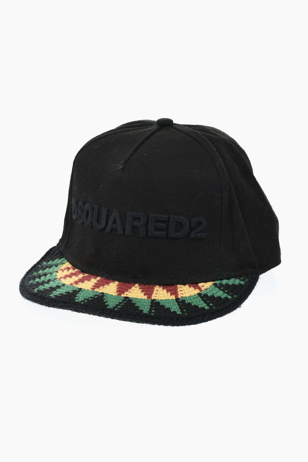 Dsquared2 Could You Be Loved Baseball Cap with Crochet Visor Size ONE SIZE - 1 Thumbnail