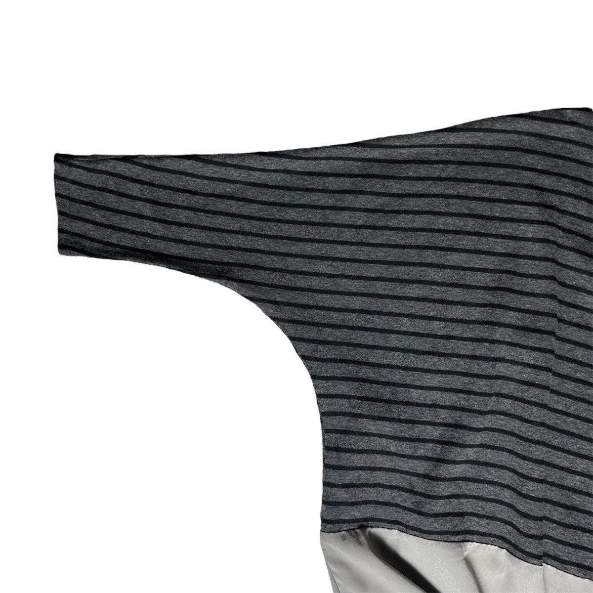 Japanese Brand Niko and Dark grey striped three-quarter sleeve shirt Size ONE SIZE - 4 Thumbnail