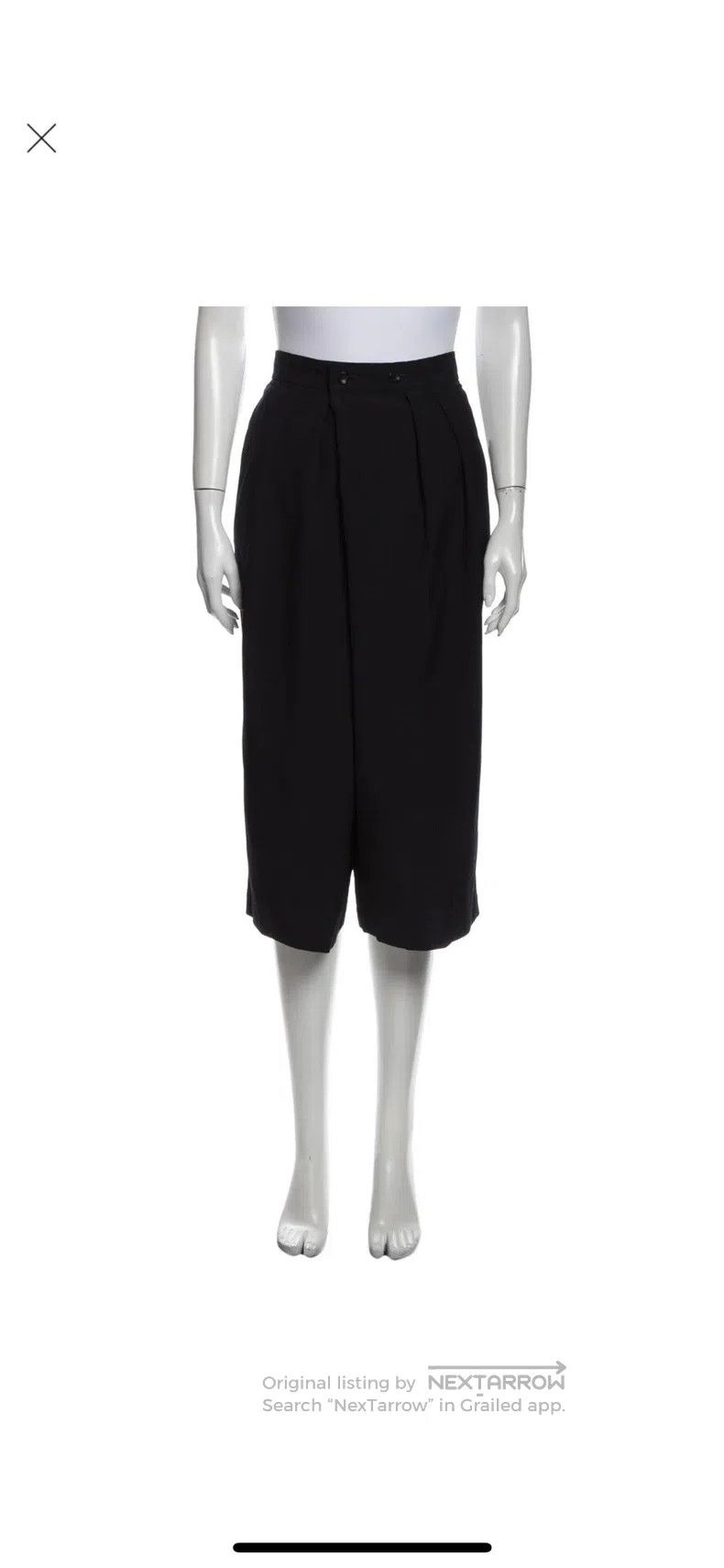 Comme des Garcons size S Wool wide-leg pants, size S, dark
