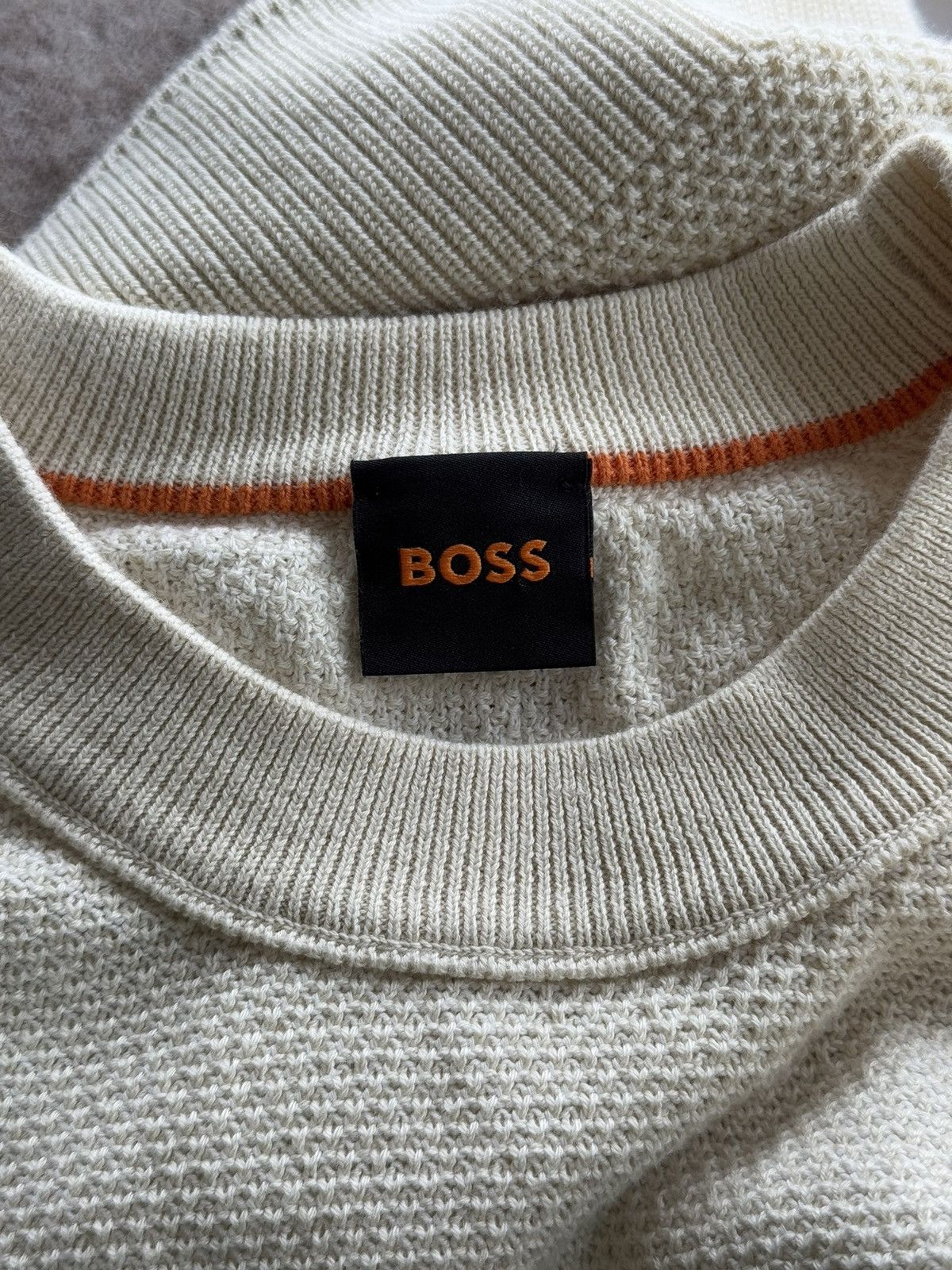 Designer × Hugo Boss Hugo Boss oldmoney style minimalist beige sweater Size US XXL / EU 58 / 5 - 3 Thumbnail