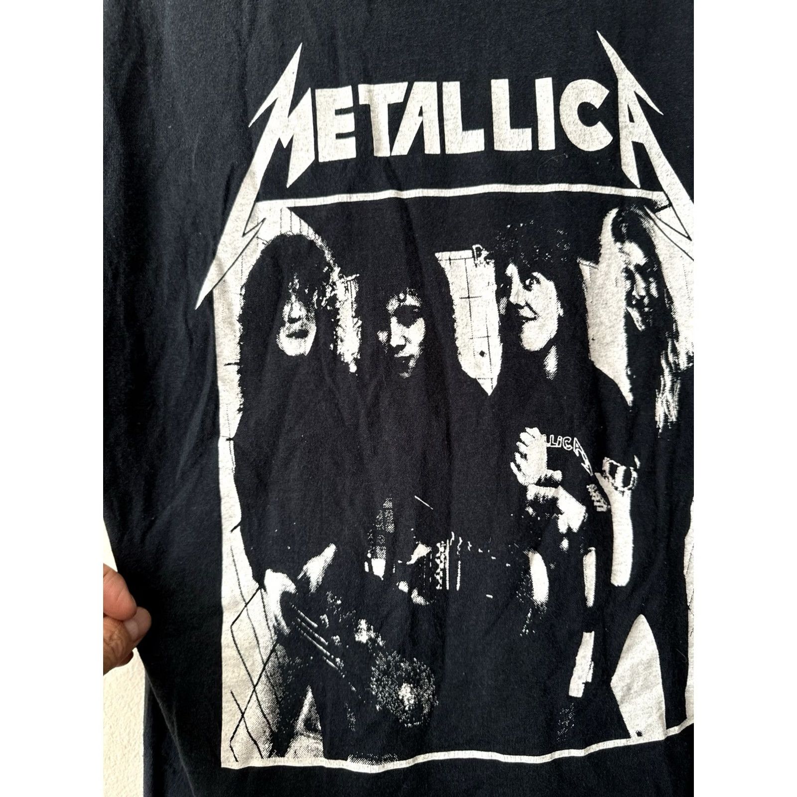 Fruit Of The Loom VINTAGE Metallica Alcoholica Band T Shirt Skull Double Sided Black M 90s Size US M / EU 48-50 / 2 - 7 Thumbnail