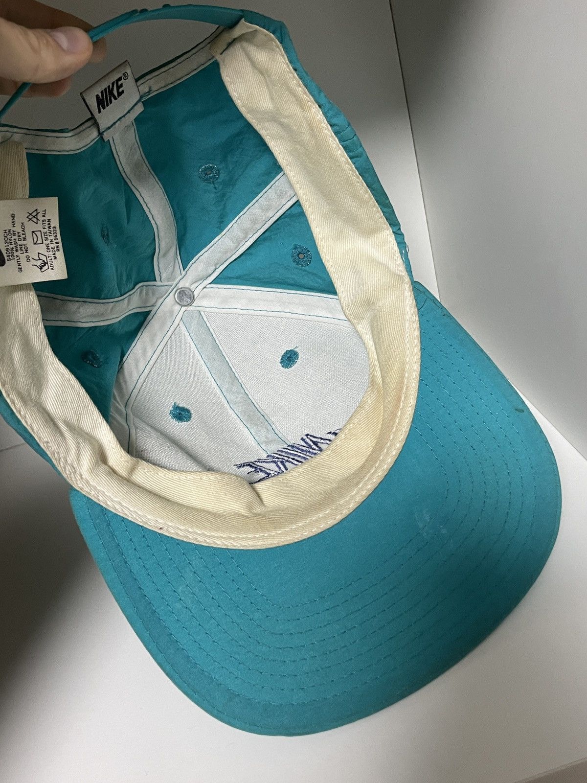 Jordan Brand × Nike × Vintage Vintage Nike Nylon Cap Made in Taiwan Hat Y2K rap USA Size ONE SIZE - 10 Thumbnail