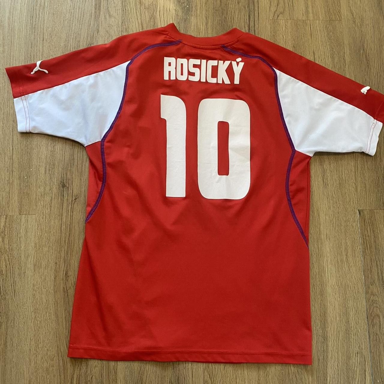 Puma 2002-03 Rosicky Cech Republic Football Shirt Puma Home Size US L / EU 52-54 / 3 - 1 Thumbnail