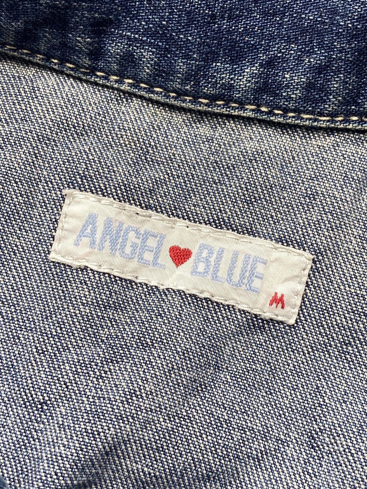 Angel Blue 2000s Angel Blue - Printed Spray Apple Denim Jacket Size M / US 6-8 / IT 42-44 - 8 Thumbnail
