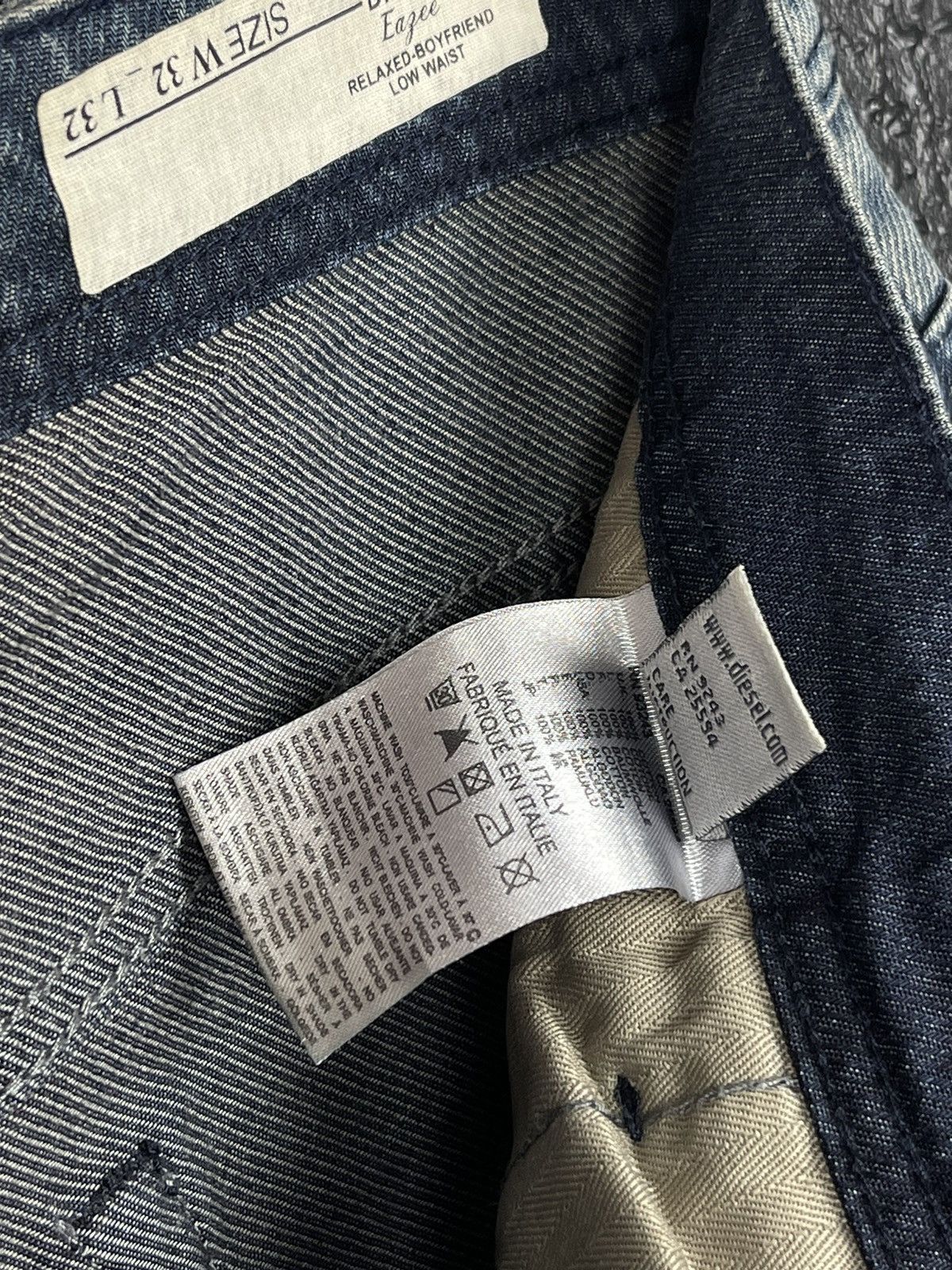 Diesel Diesel Eazee Relaxed Boyfriend Low Waist Jeans Women’s Size 32" / US 10 / IT 46 - 12 Thumbnail