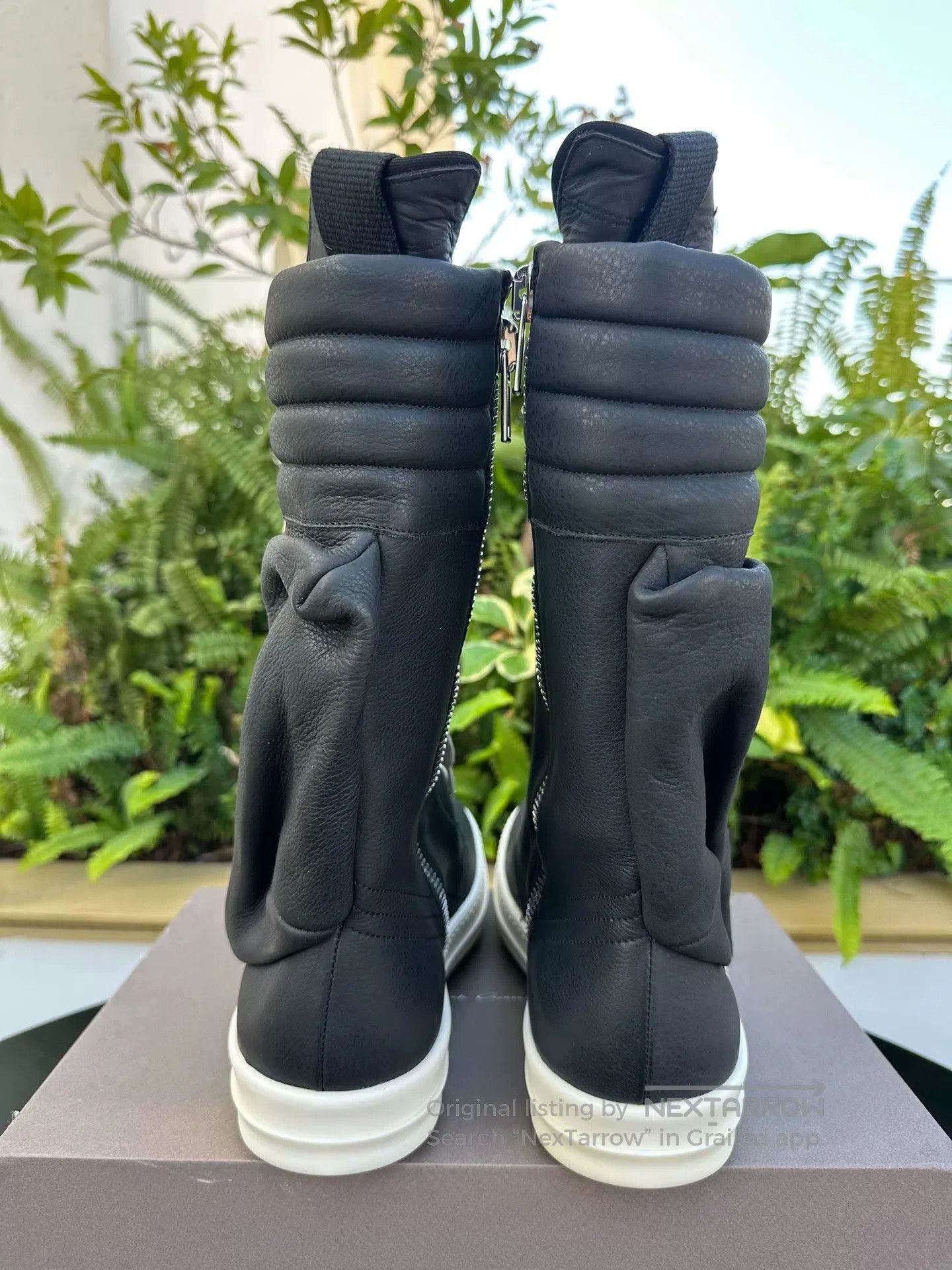 Rick Owens Rick Owens Matte Leather Cargo Boots. Size US 10 / EU 43 - 6 Thumbnail