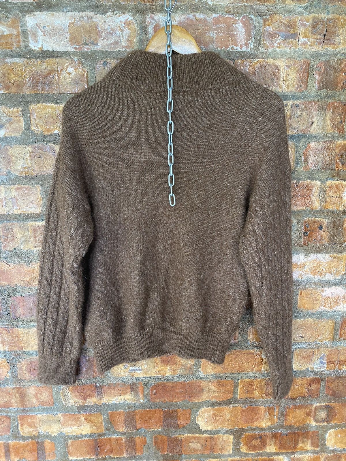 Chloe Vtg Chloe cross Lace cable Knit Made in Japan Size L / US 10 / IT 46 - 8 Thumbnail