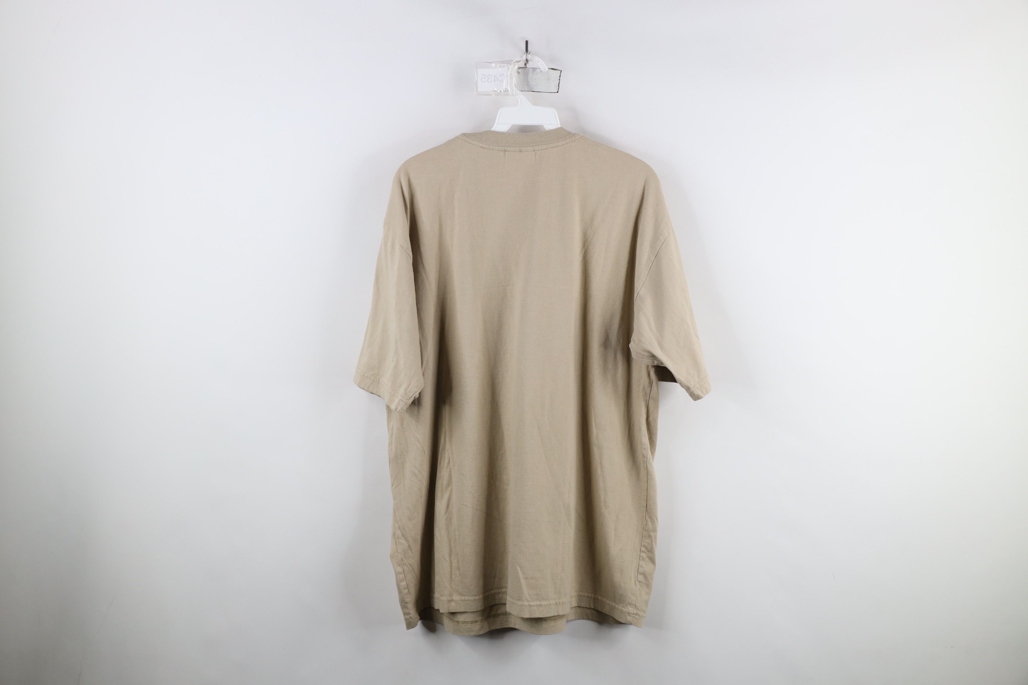 Vintage Vintage 90s Streetwear Short Sleeve T-Shirt Beige Cotton Size US L / EU 52-54 / 3 - 10 Thumbnail