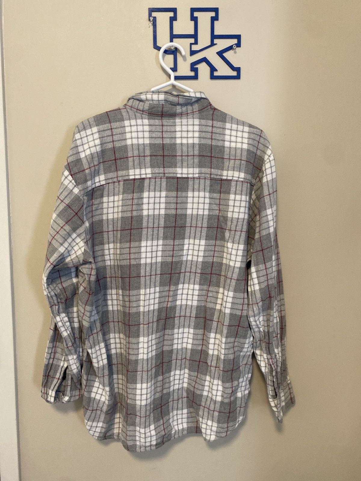 Club Room Club Room Gray Plaid Flannel Size US XXL / EU 58 / 5 - 4 Thumbnail