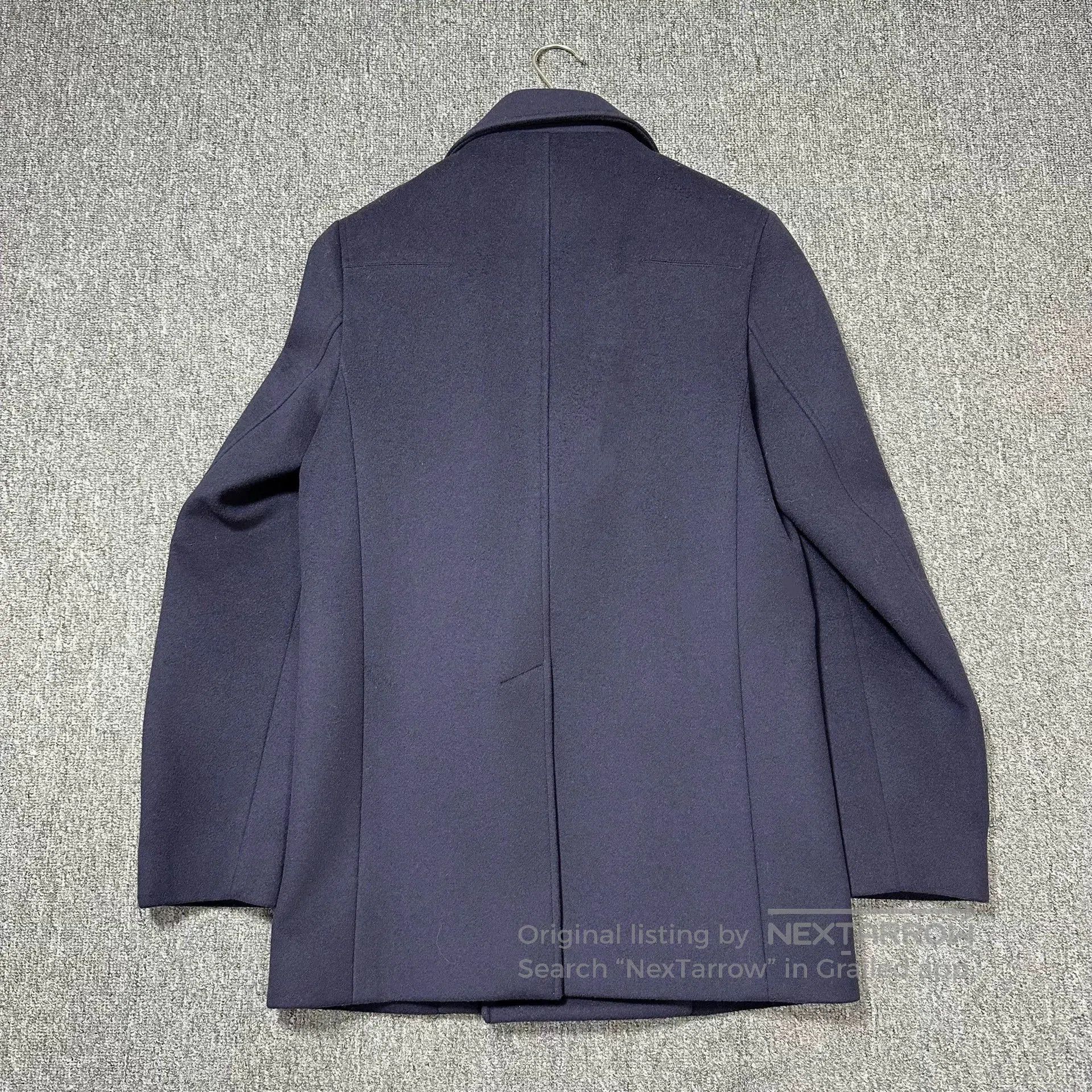 Dior Blue Double-Breasted Heavy Coat Size S. Size US S / EU 44-46 / 1 - 3 Thumbnail