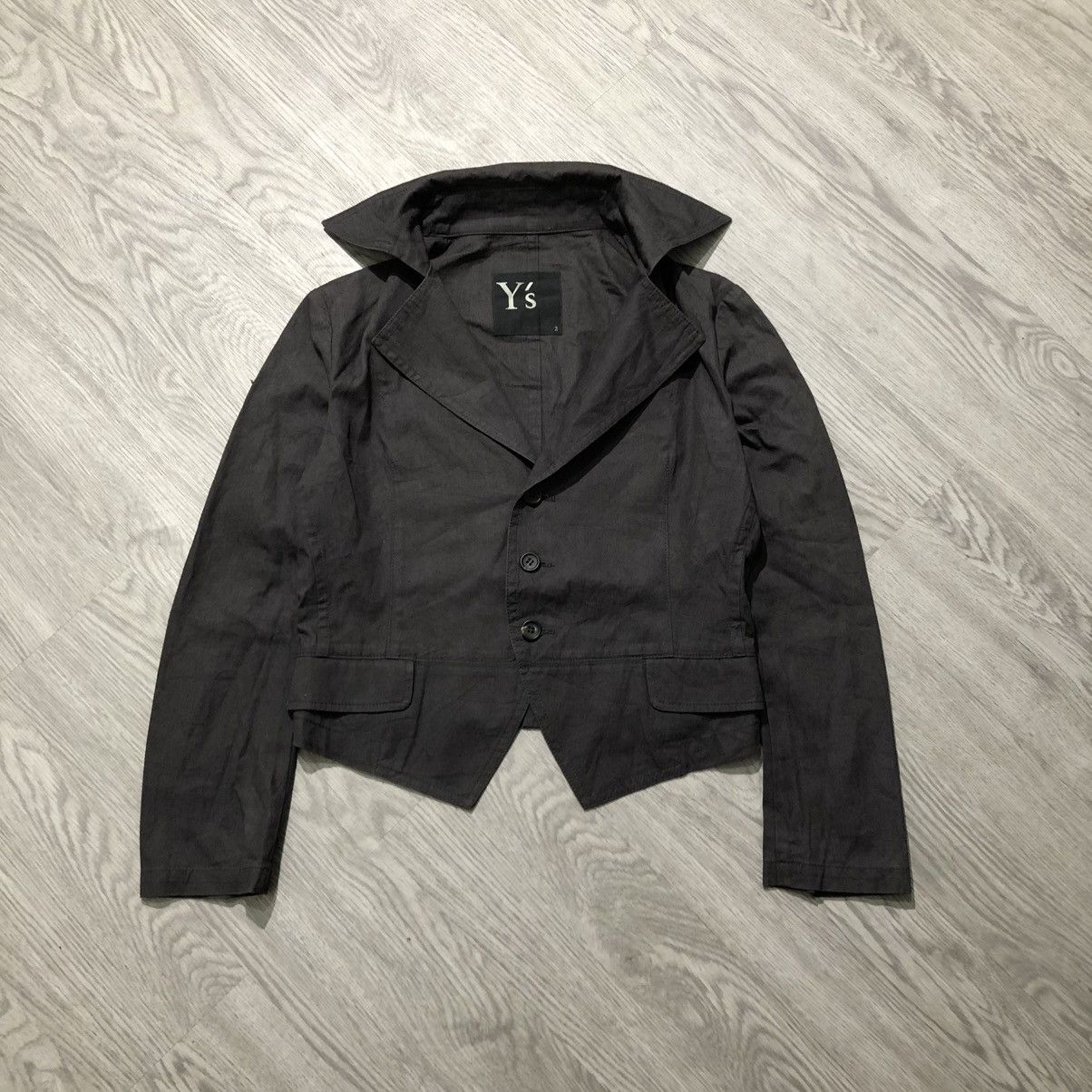 Y's 🇯🇵 1990s Vintage Yohji Yamamoto Y’s Cropped Jacket Luxury Size US S / EU 44-46 / 1 - 1 Thumbnail