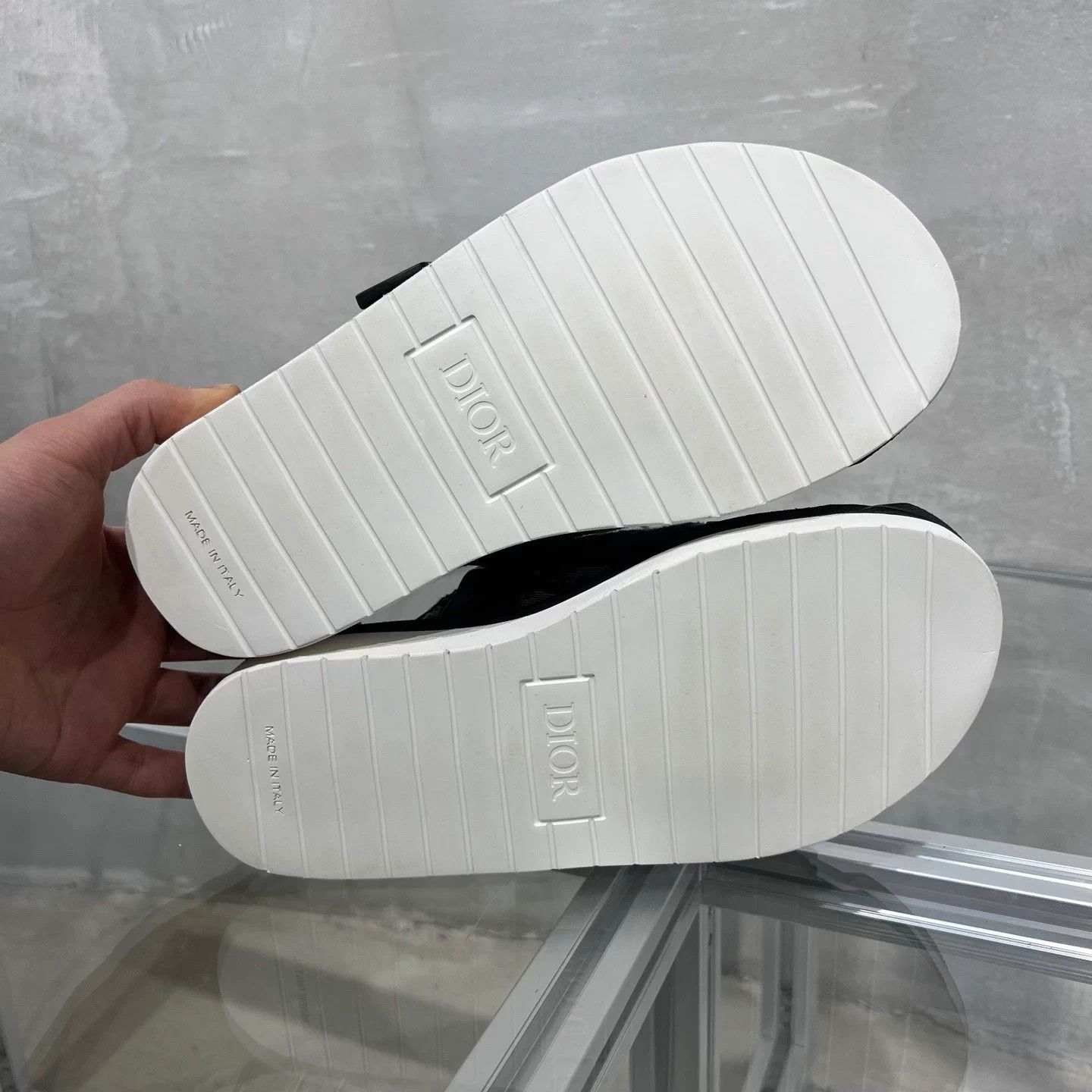 Dior DIOR Alpha Oblique Slipper Black 38 Size US 7 / IT 37 - 7 Thumbnail