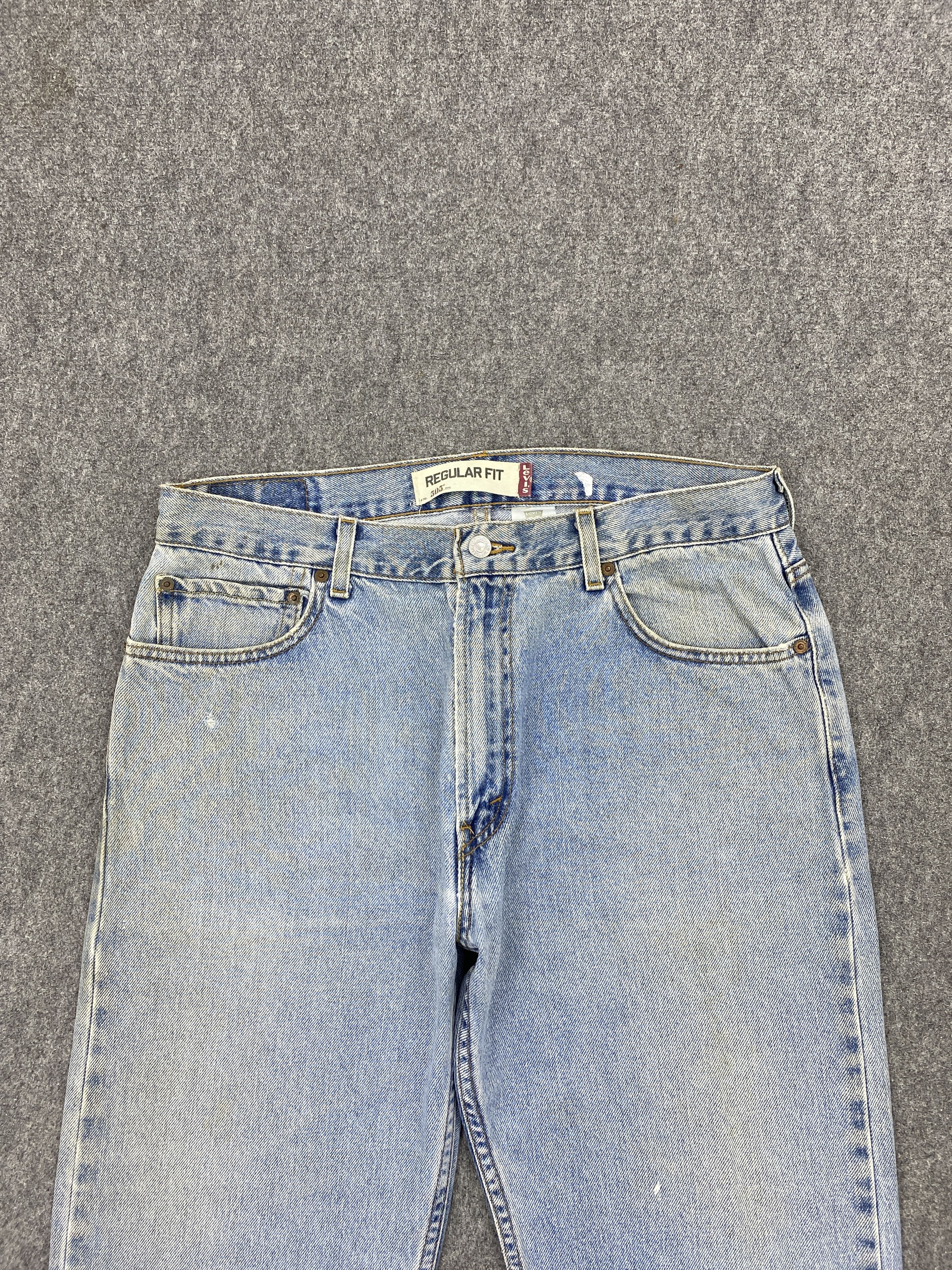 Vintage Levi's 505 Faded Blue Denim Jeans Denim